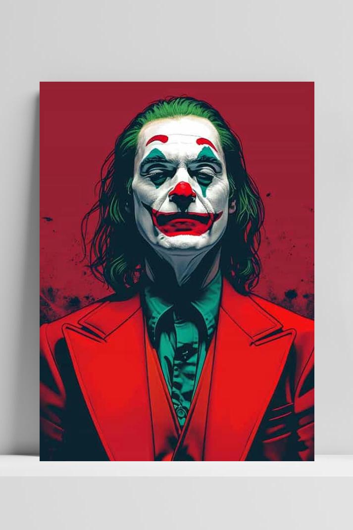 Joker Rood op 3mm aluminium dibond