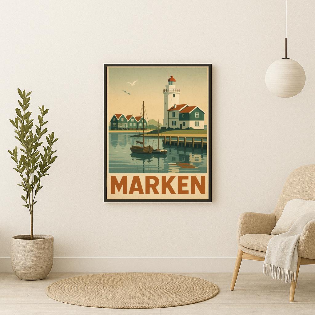 Marken Text Vintage poster sfeerbeeld 2