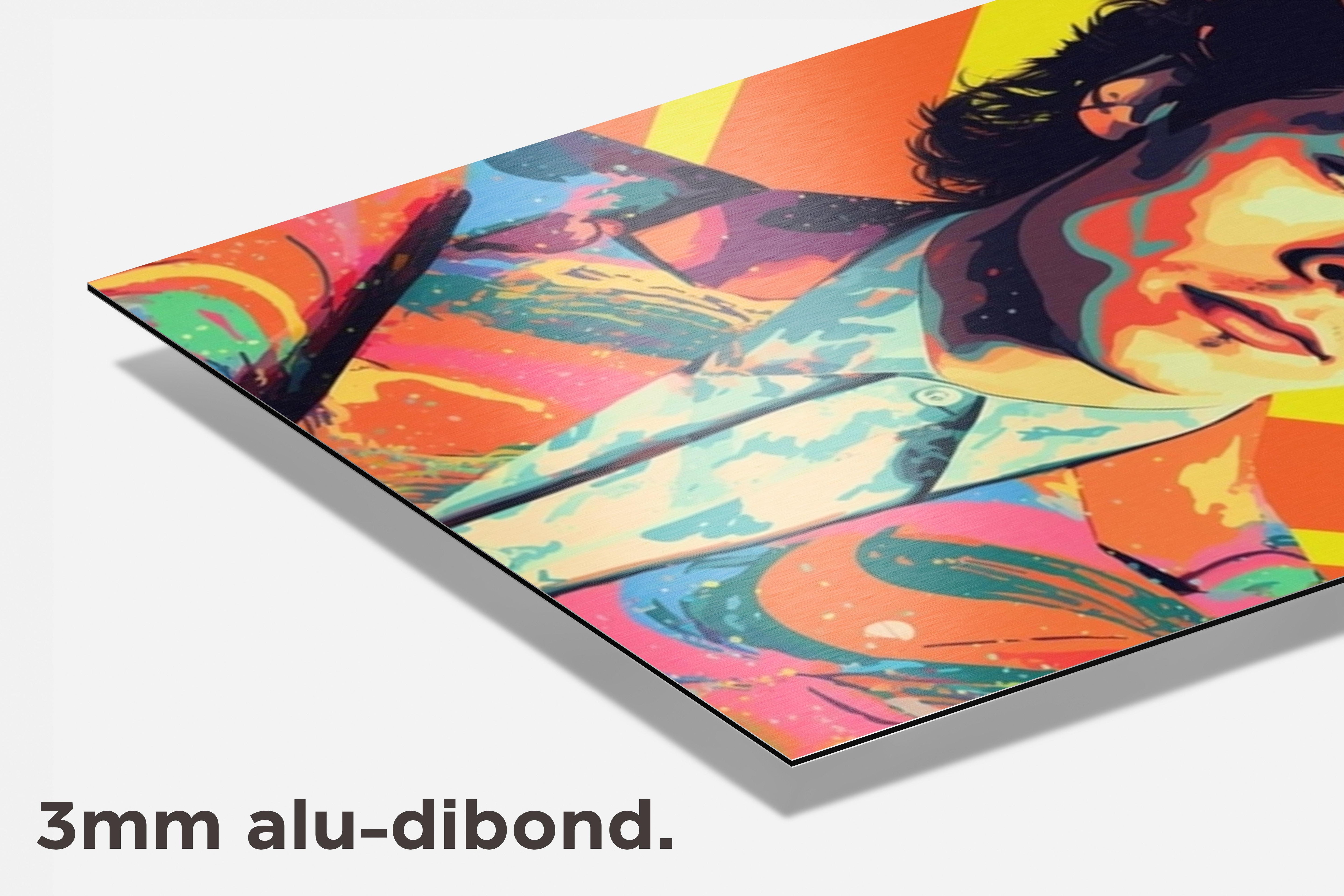 Harry Styles Retro dibond detail
