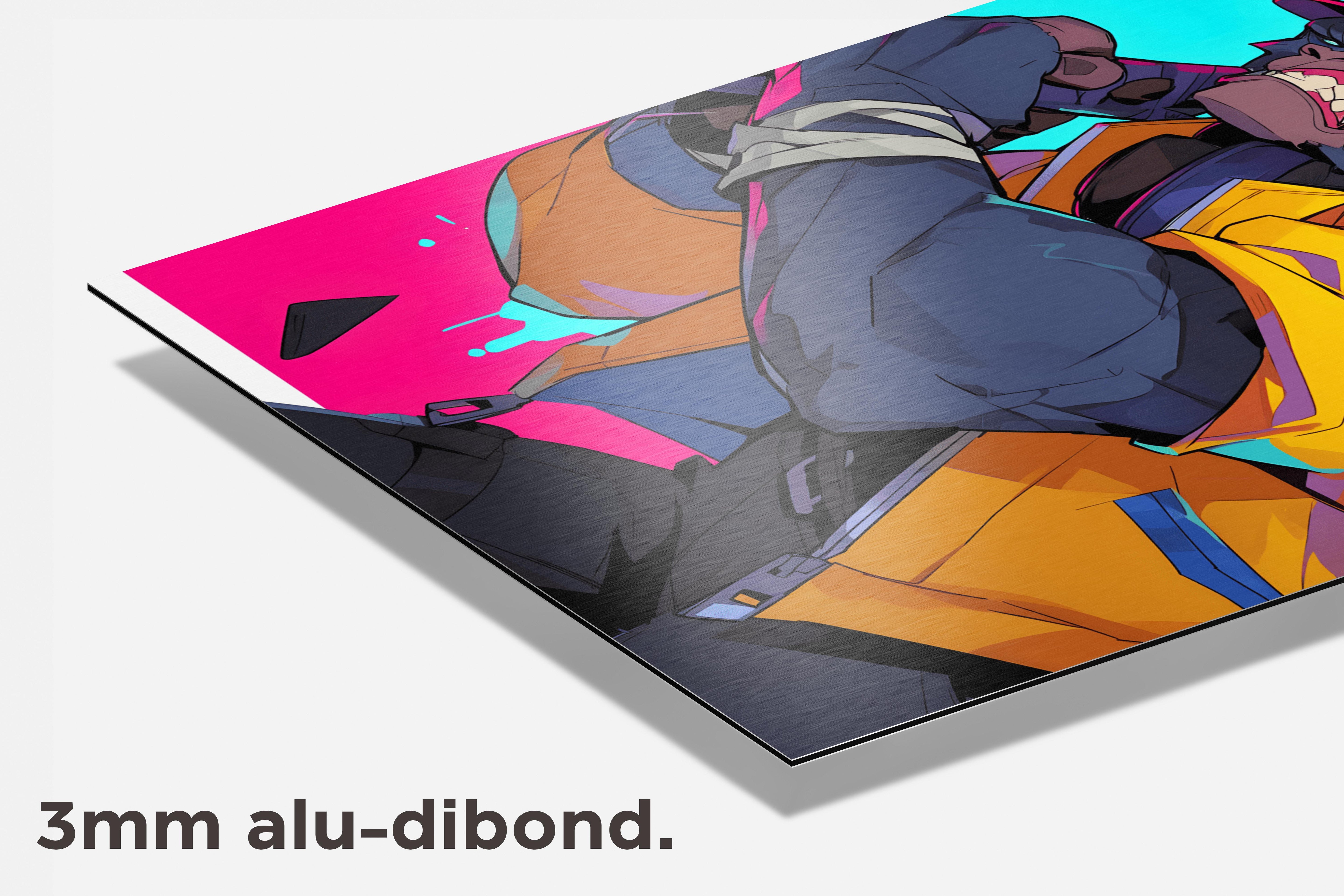 Boze Gorilla dibond detail
