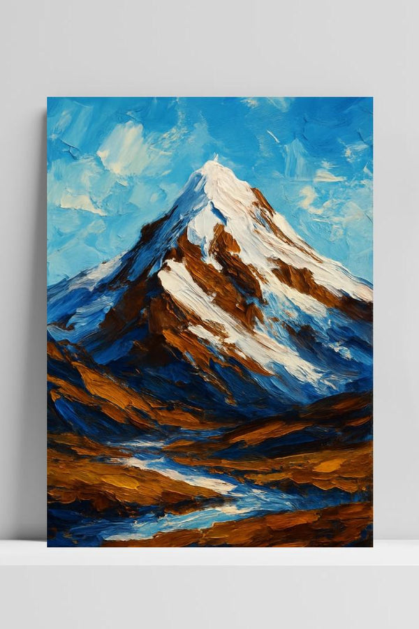 Póster Mount Everest Aqaurel