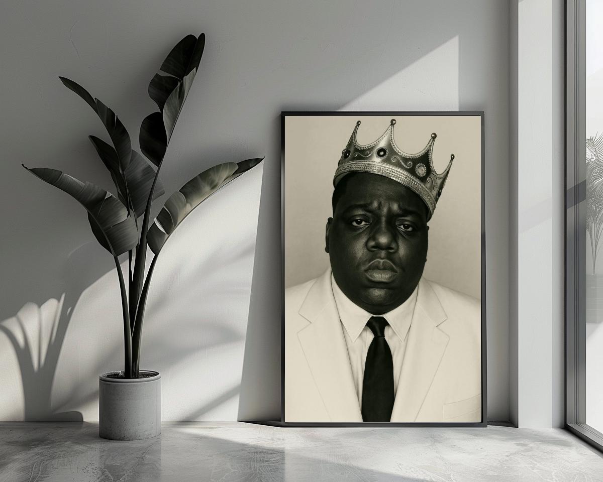 Biggie Crown Portrait poster van 25 Artstreet