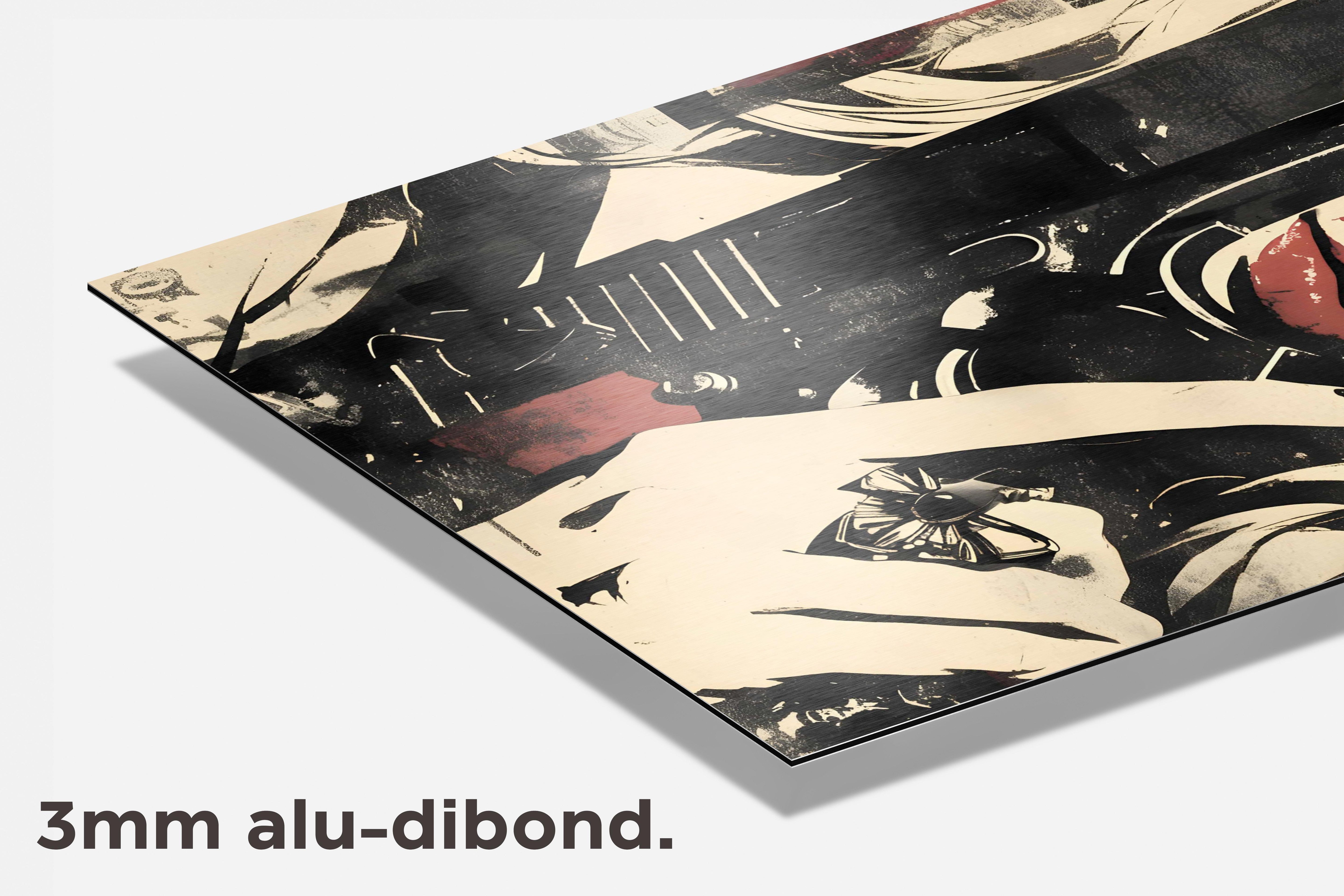 Meisje Met Pistool dibond detail