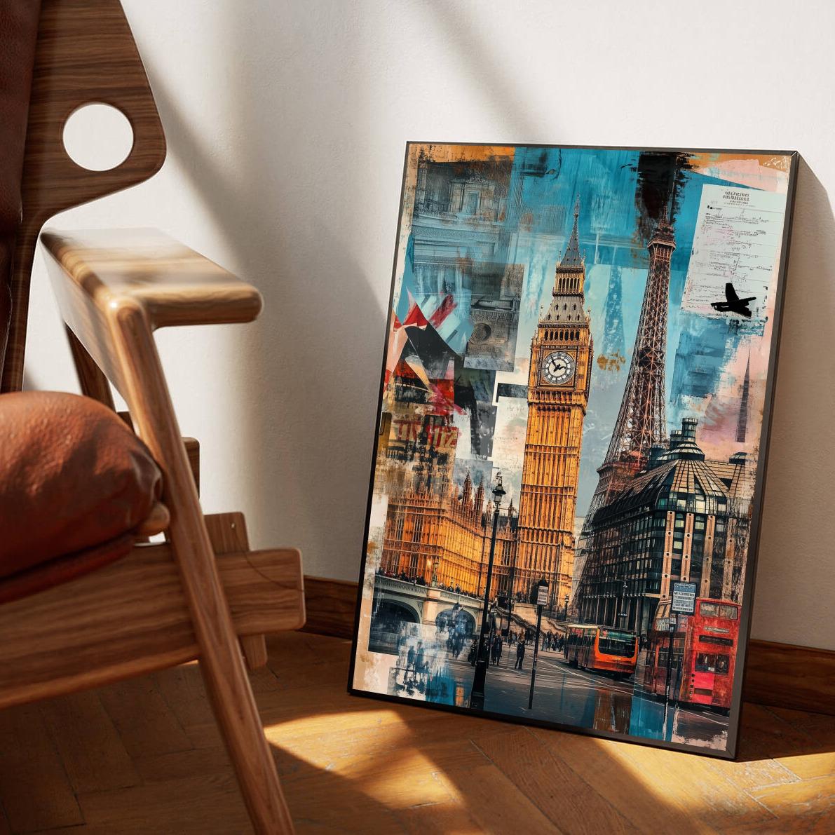 Europe Landmarks Collage poster sfeerbeeld 1