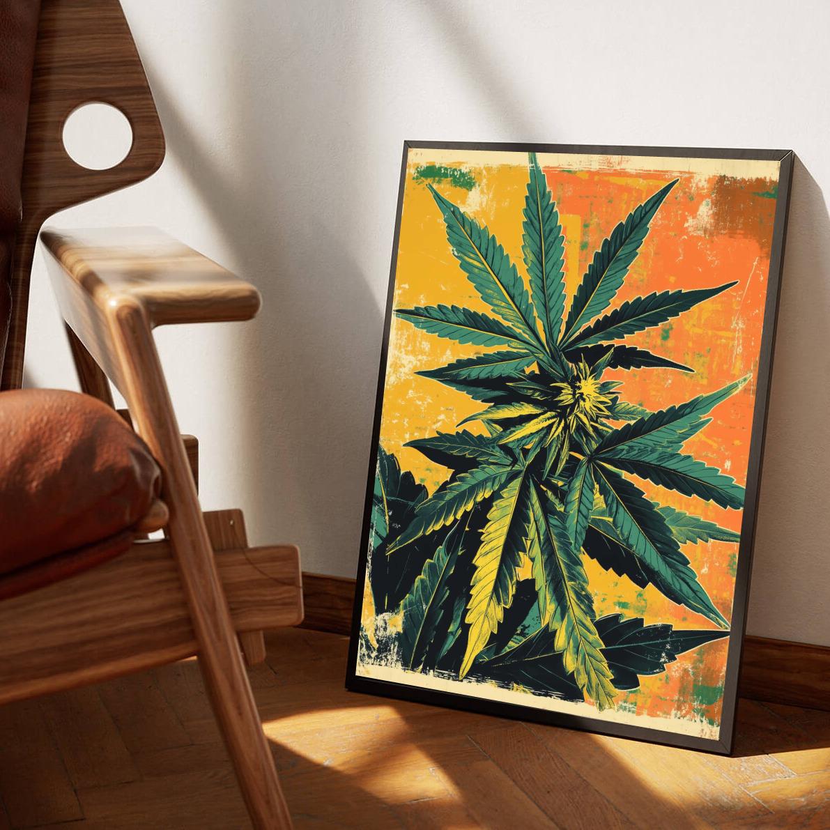 Cannabis Retro poster van 25 Artstreet