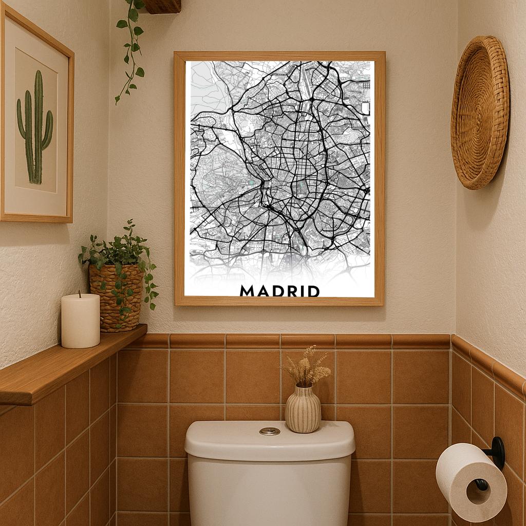 Madrid Spain Blue poster sfeerbeeld 3