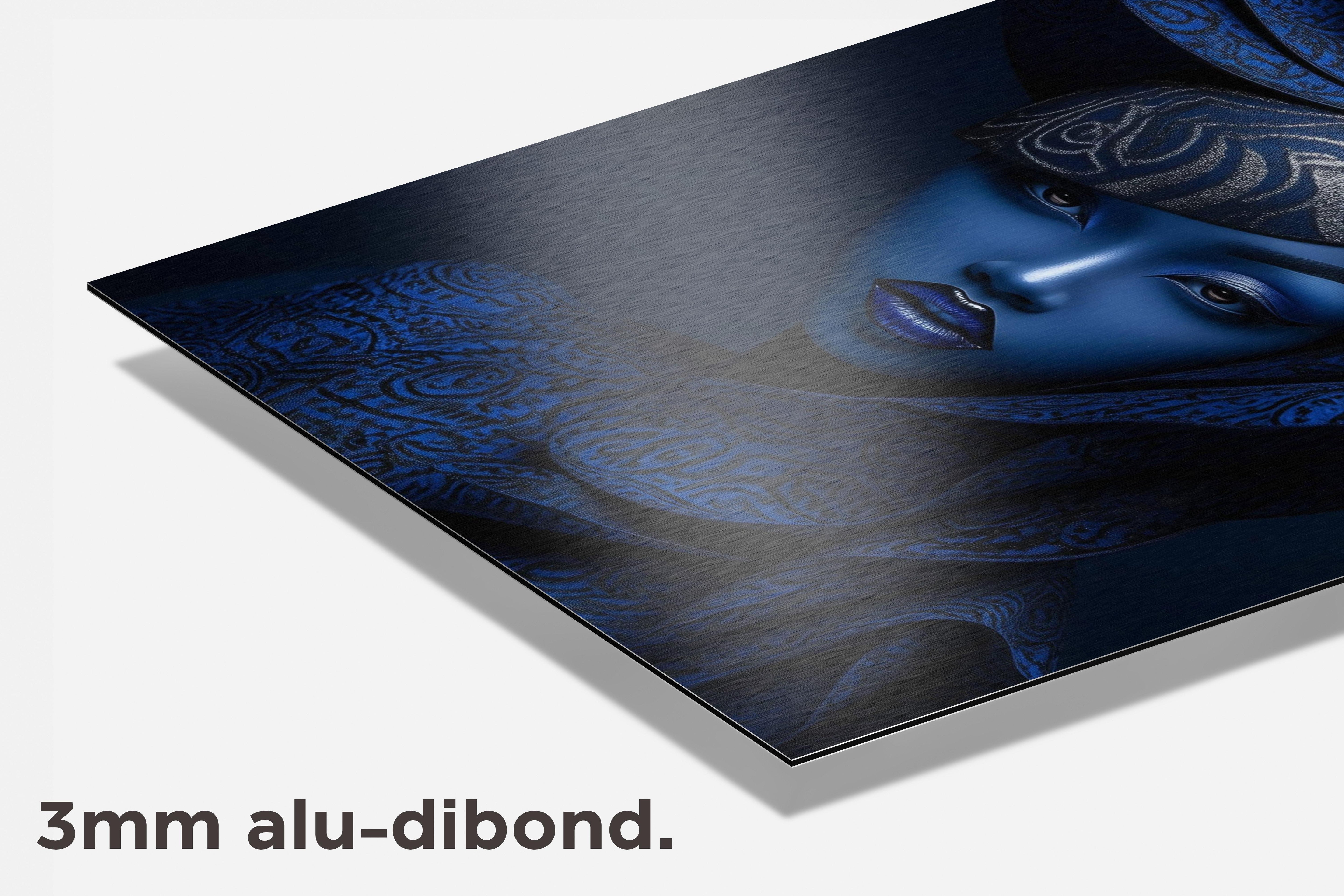 Blauwe Dame dibond detail
