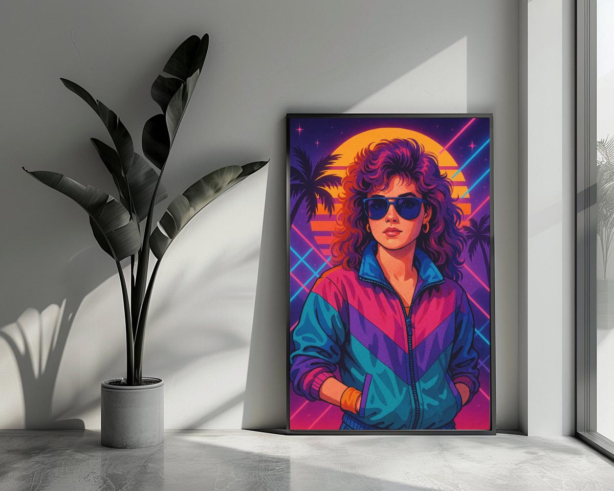 Retro woman Cartoon poster van 25 Artstreet