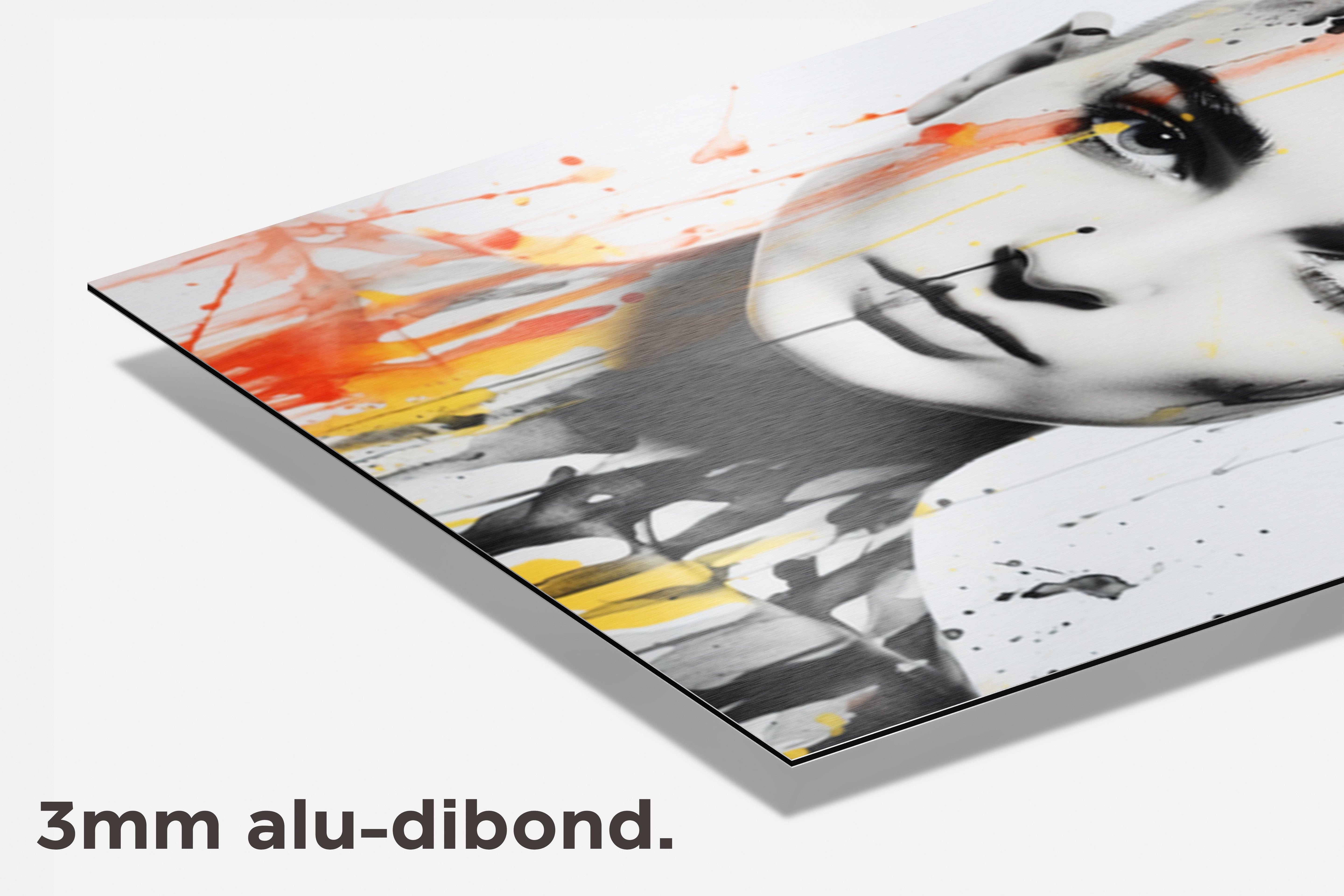 Sinead O Connor Wit dibond detail