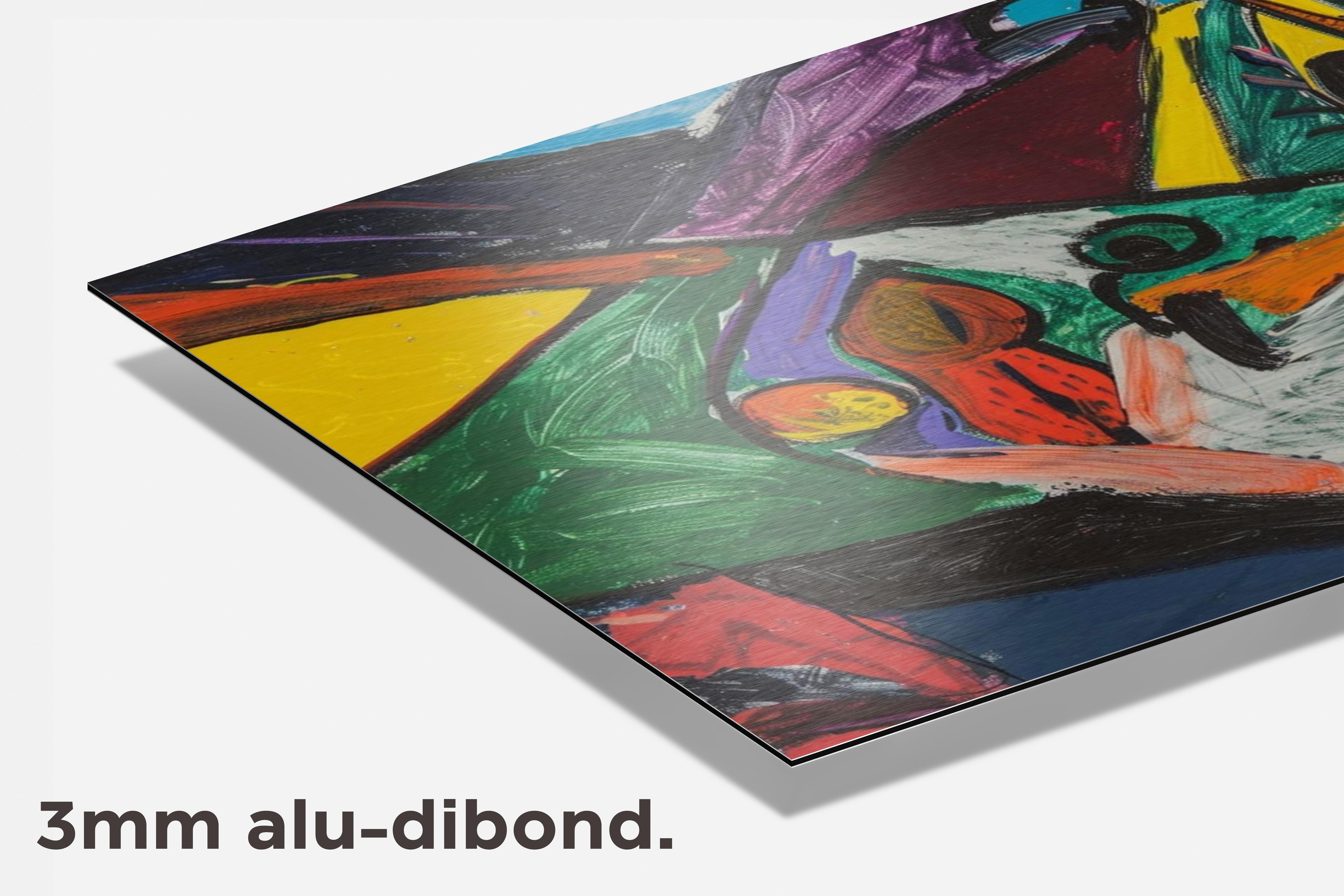 Abstract Portret dibond detail