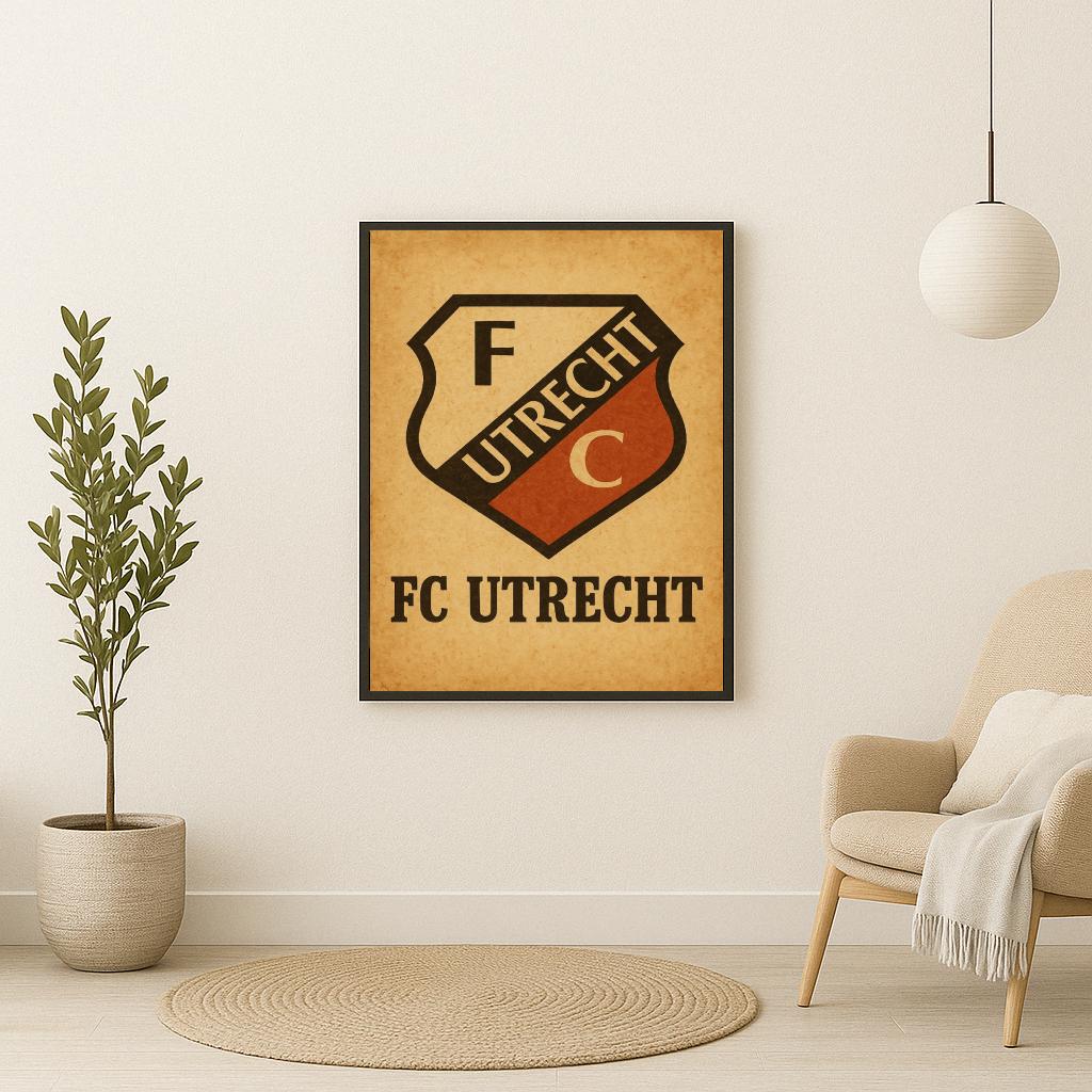 FC Utrecht Logo poster sfeerbeeld 2