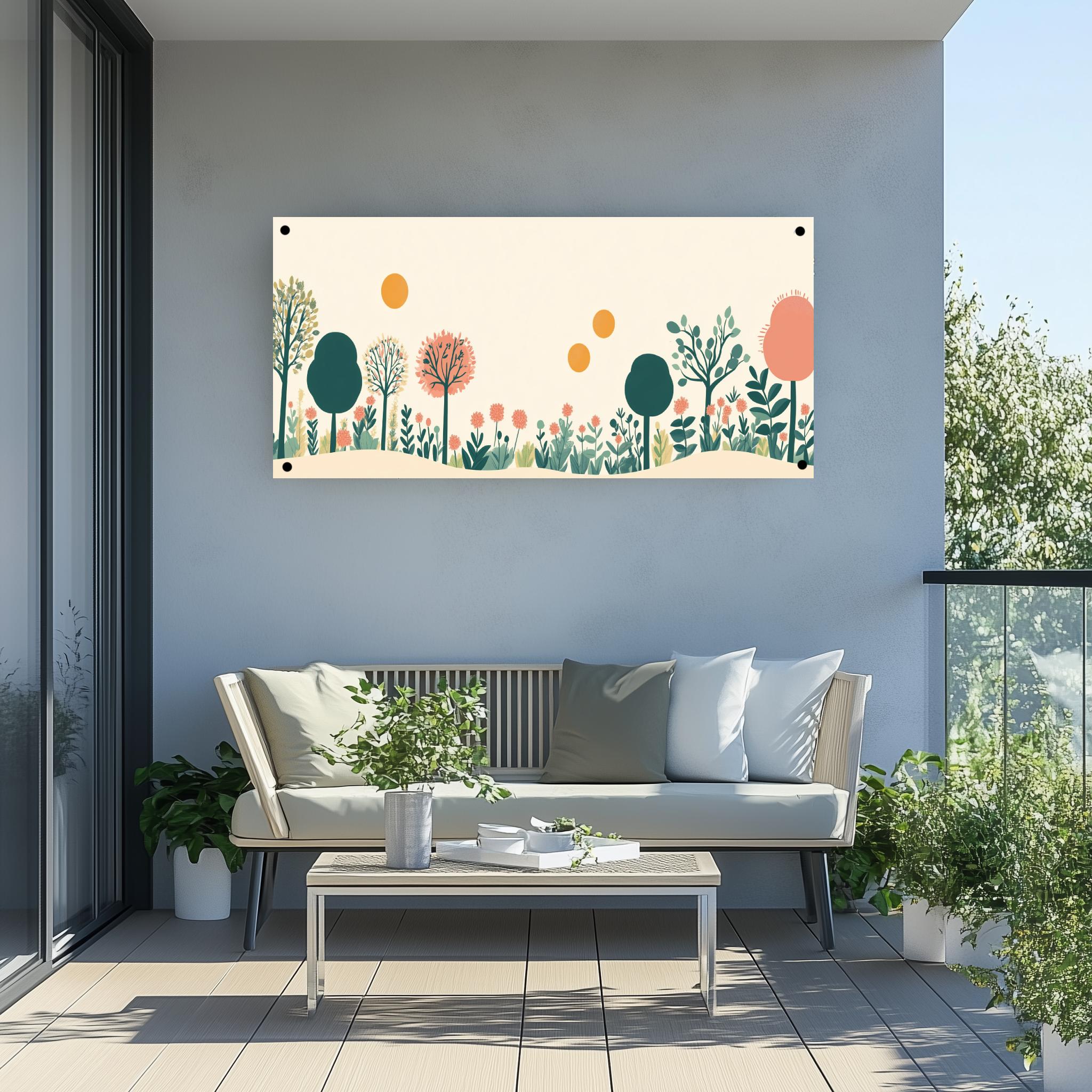 Tuinposter Natuur Pastel sfeerbeeld 4