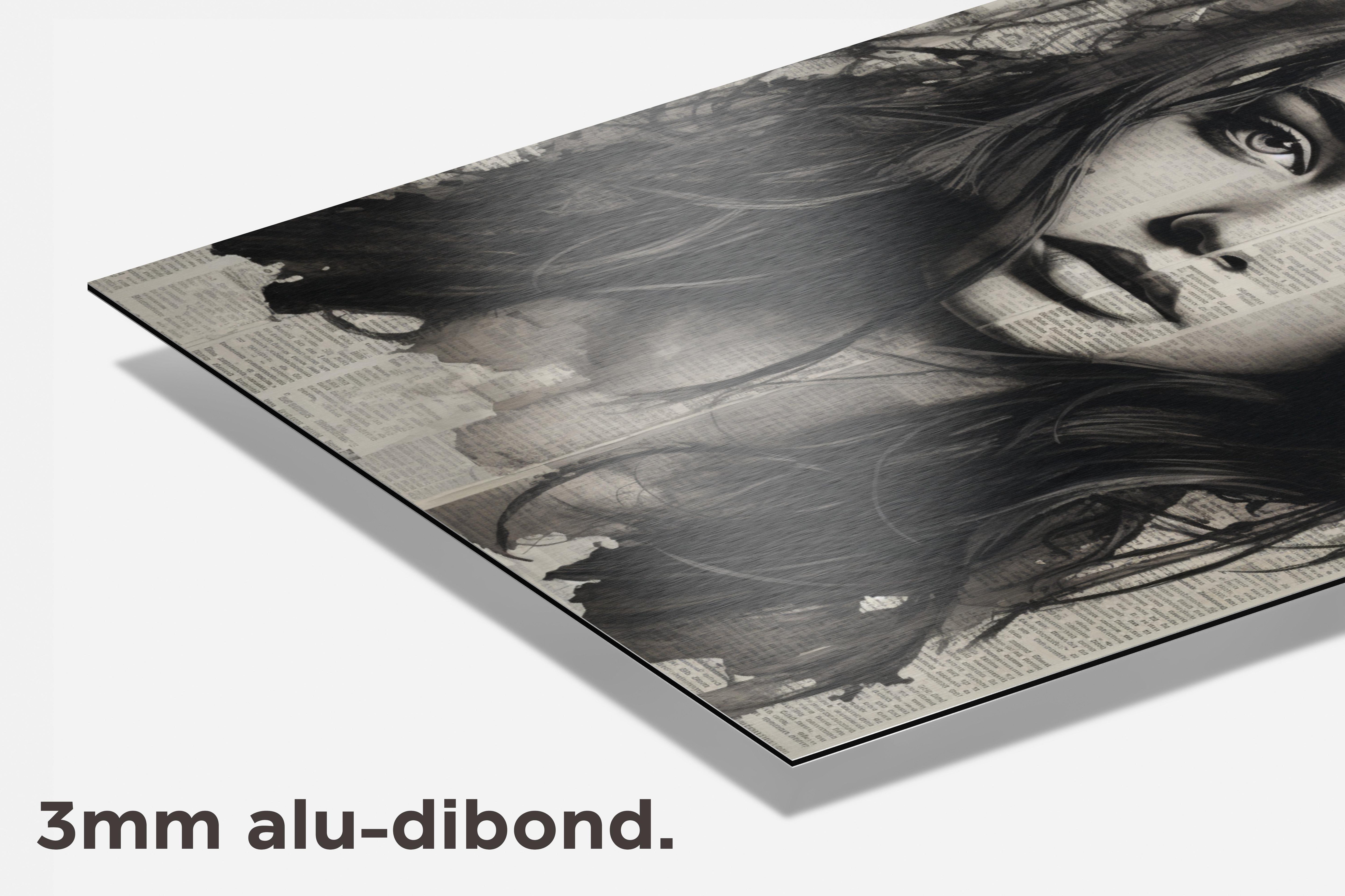 Krantenartikel dibond detail