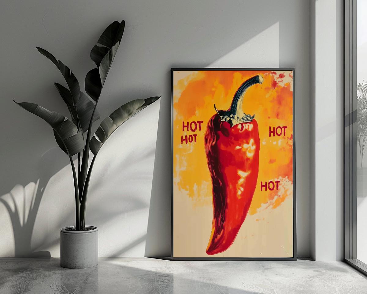 Hot Text Pepper poster van 25 Artstreet