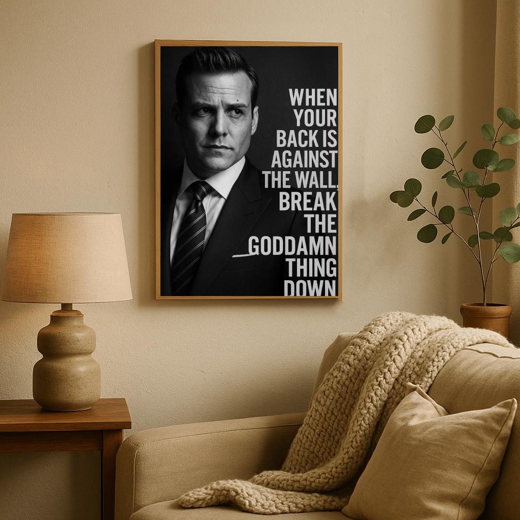 Harvey Specter Suits Quote poster sfeerbeeld 2