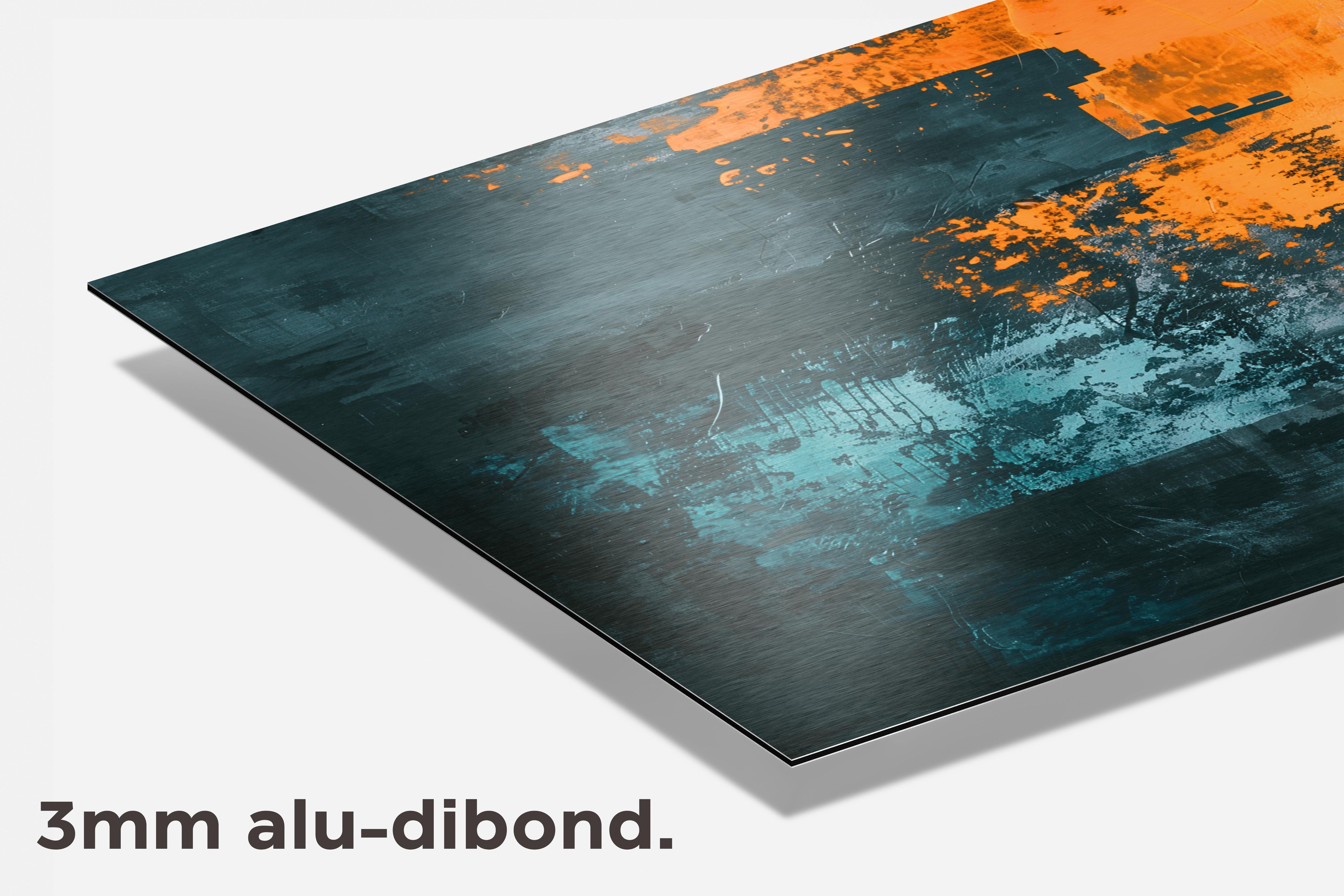 Kleurrijk Modern dibond detail