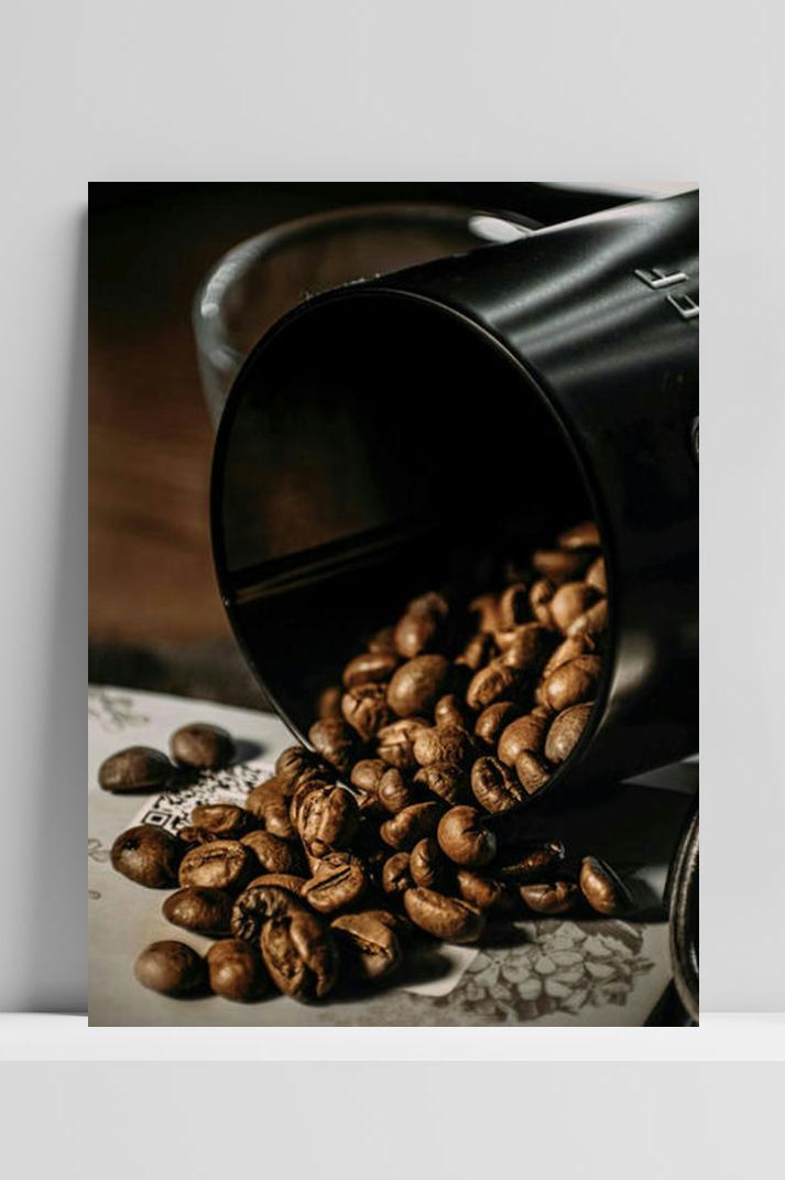 Koffie Poster op 3mm aluminium dibond
