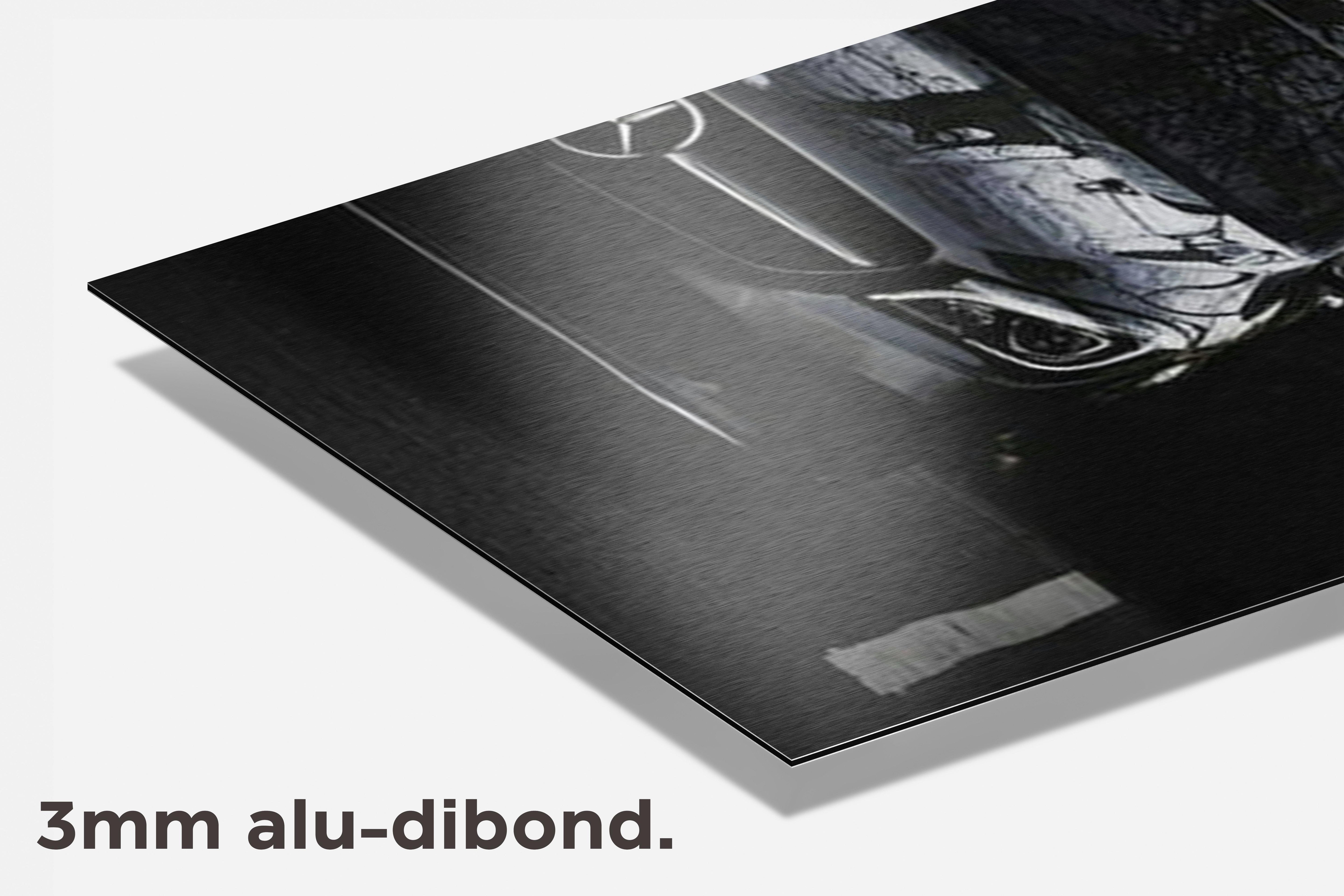 Mercedes Benz Black dibond detail