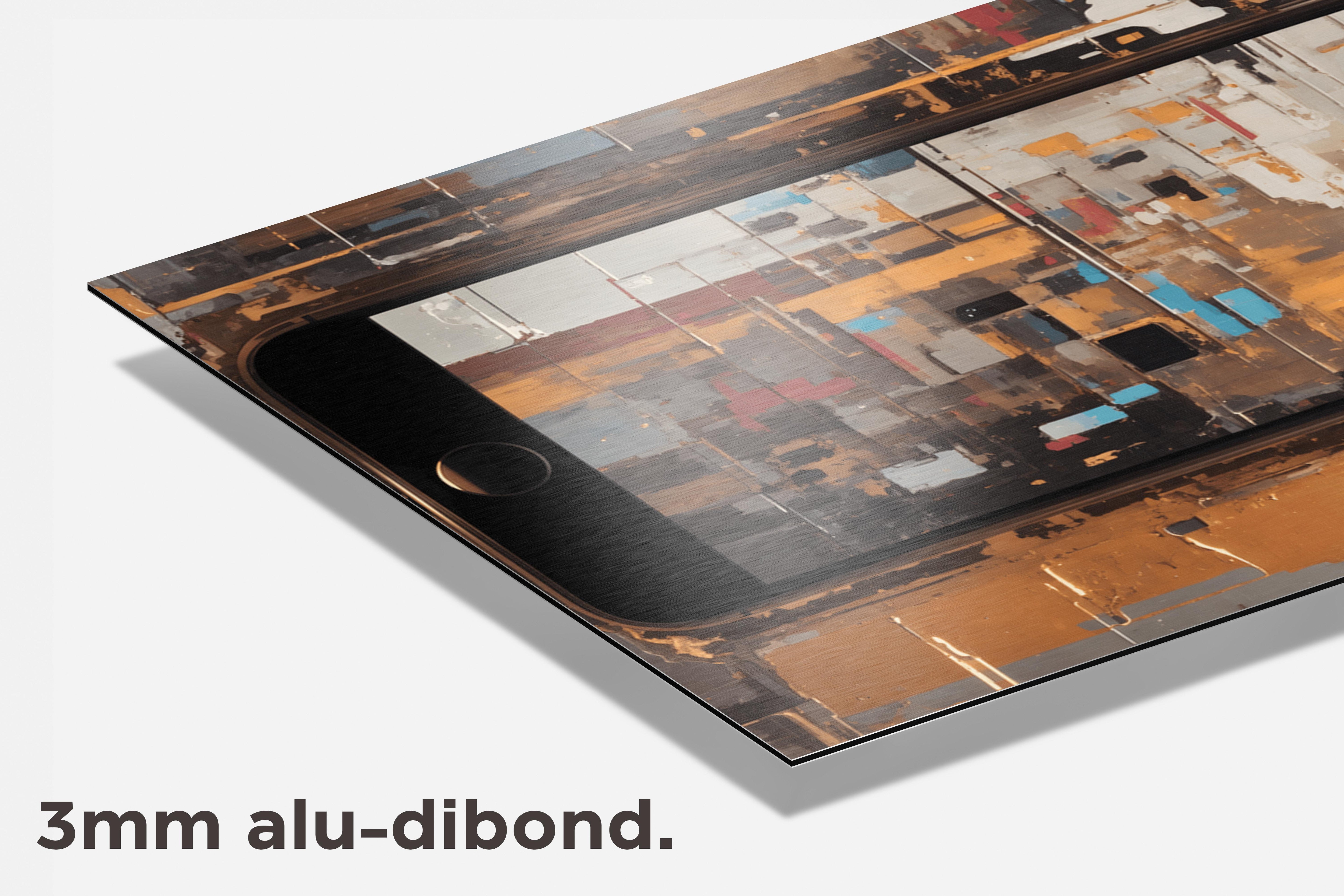 Mobiel Abstract dibond detail