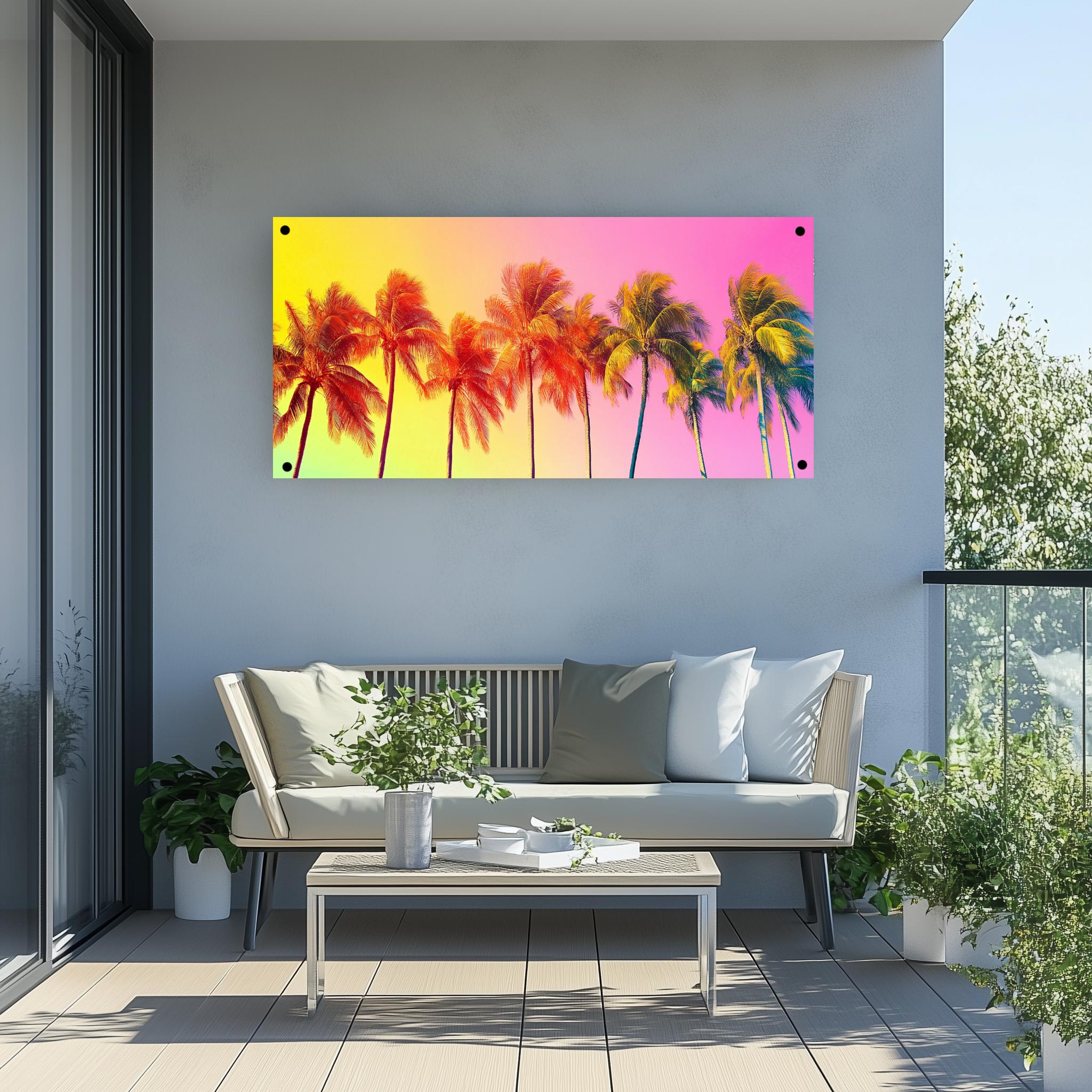 Tuinposter Kokosnoot Bomen sfeerbeeld 3