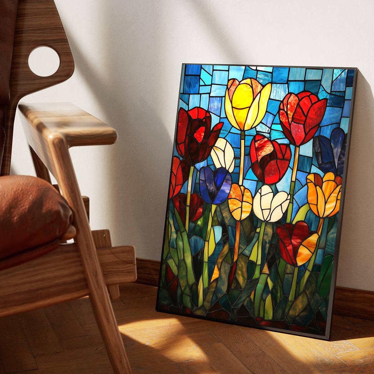 Tulips Mosaic poster sfeerbeeld 1