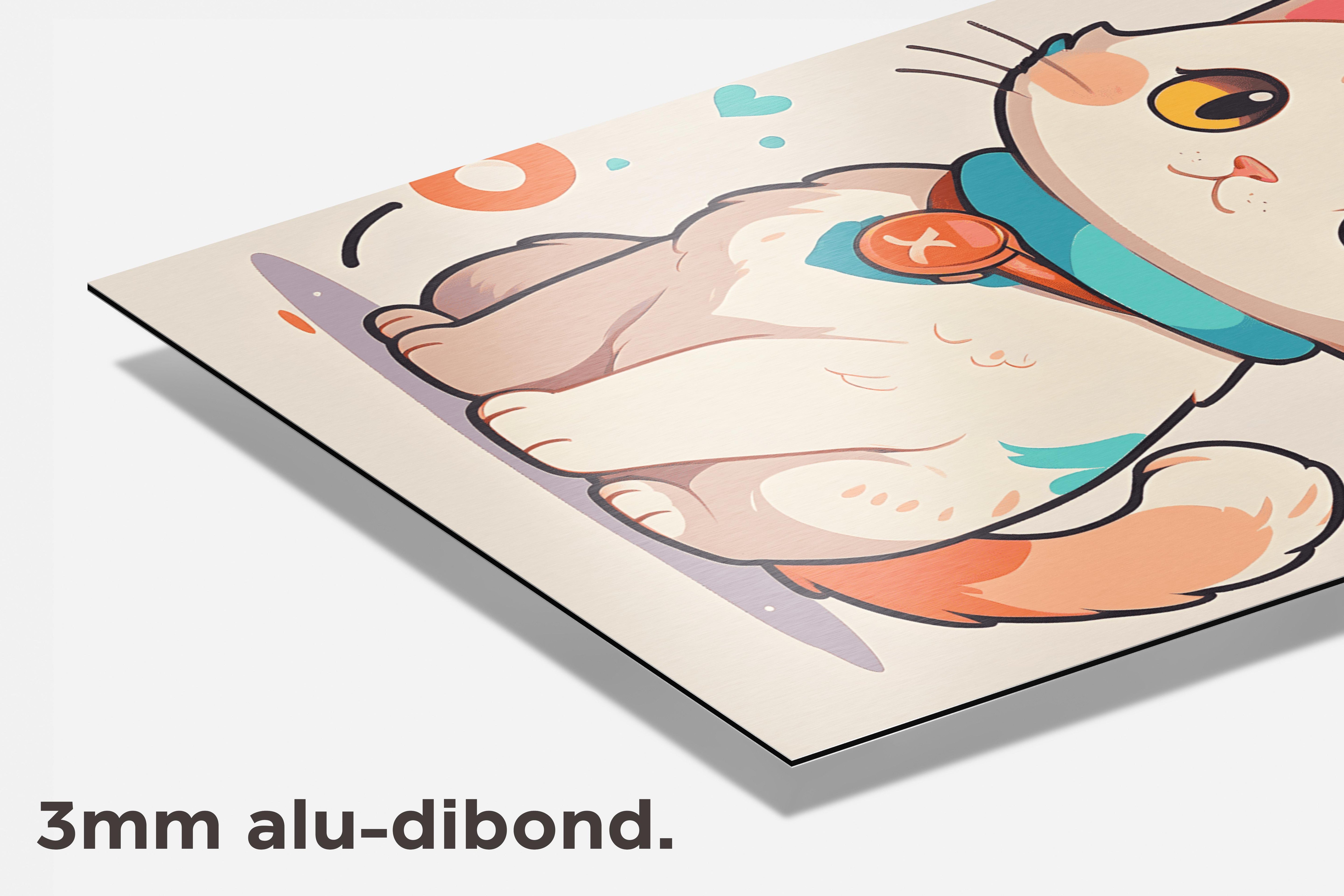 Schattige Kat dibond detail