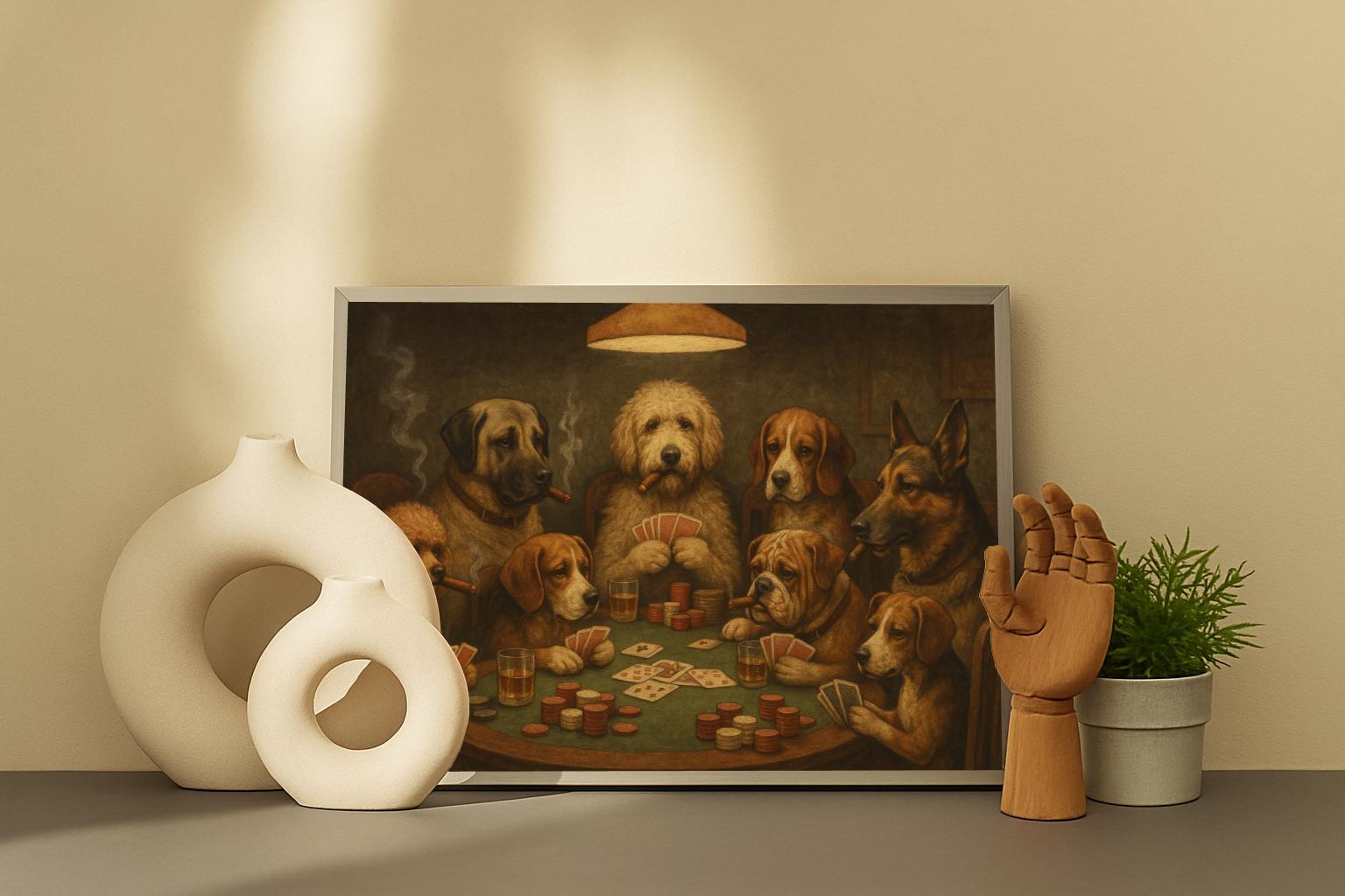 Dogs Poker poster van 25 Artstreet
