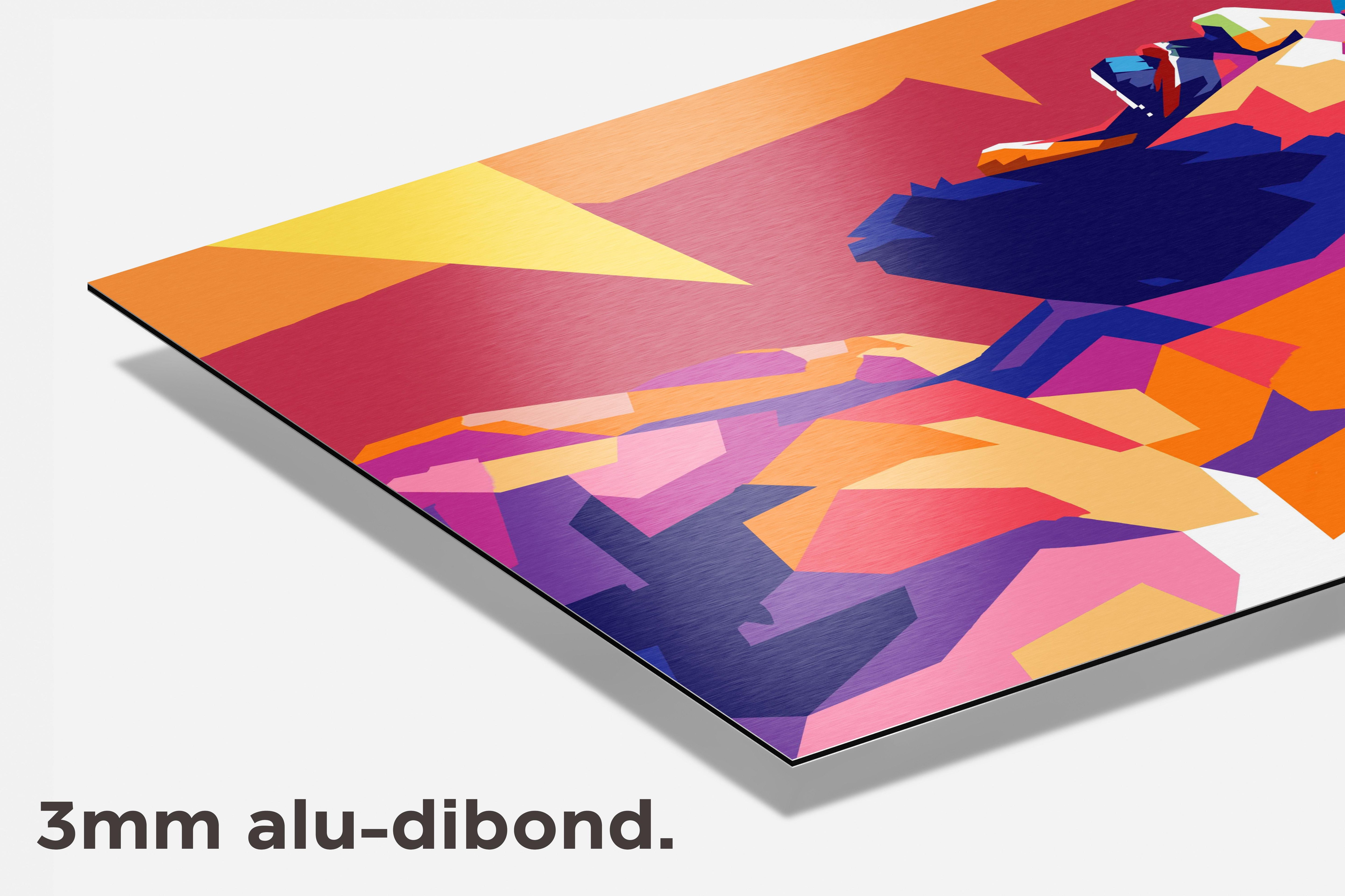 Jon Jones dibond detail