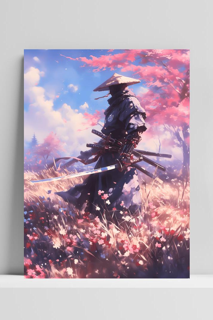Samoerai Veld op 3mm aluminium dibond