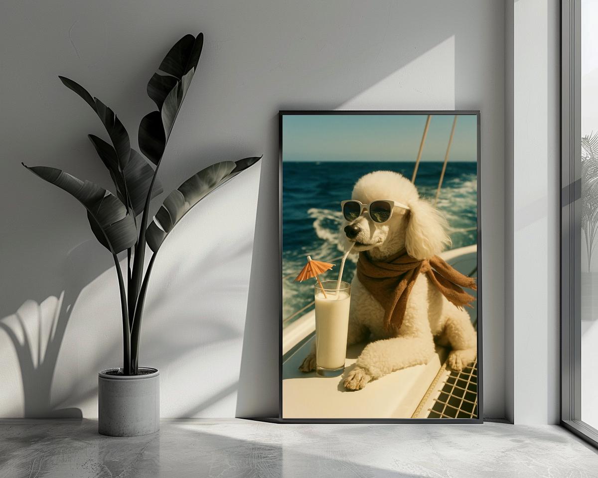 Dog Yacht poster van 25 Artstreet