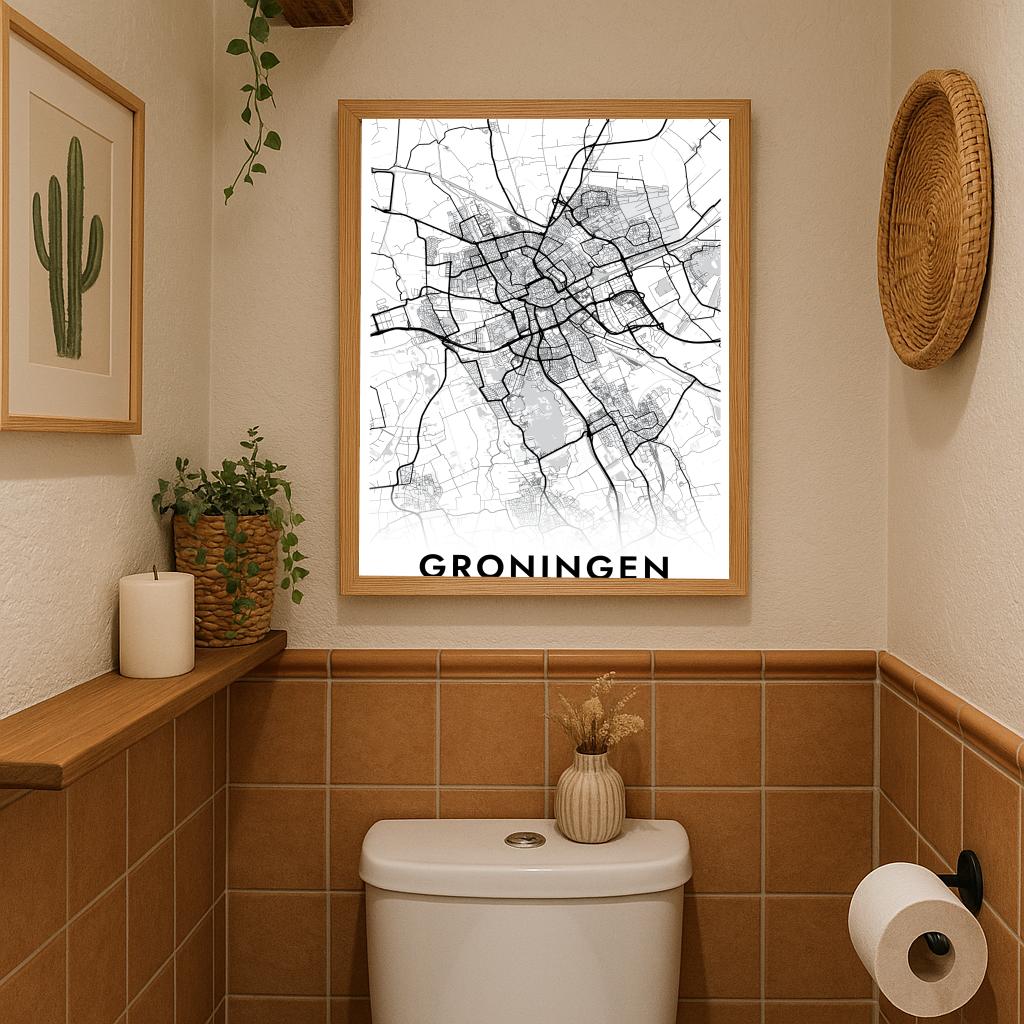 Groningen Wit poster sfeerbeeld 3