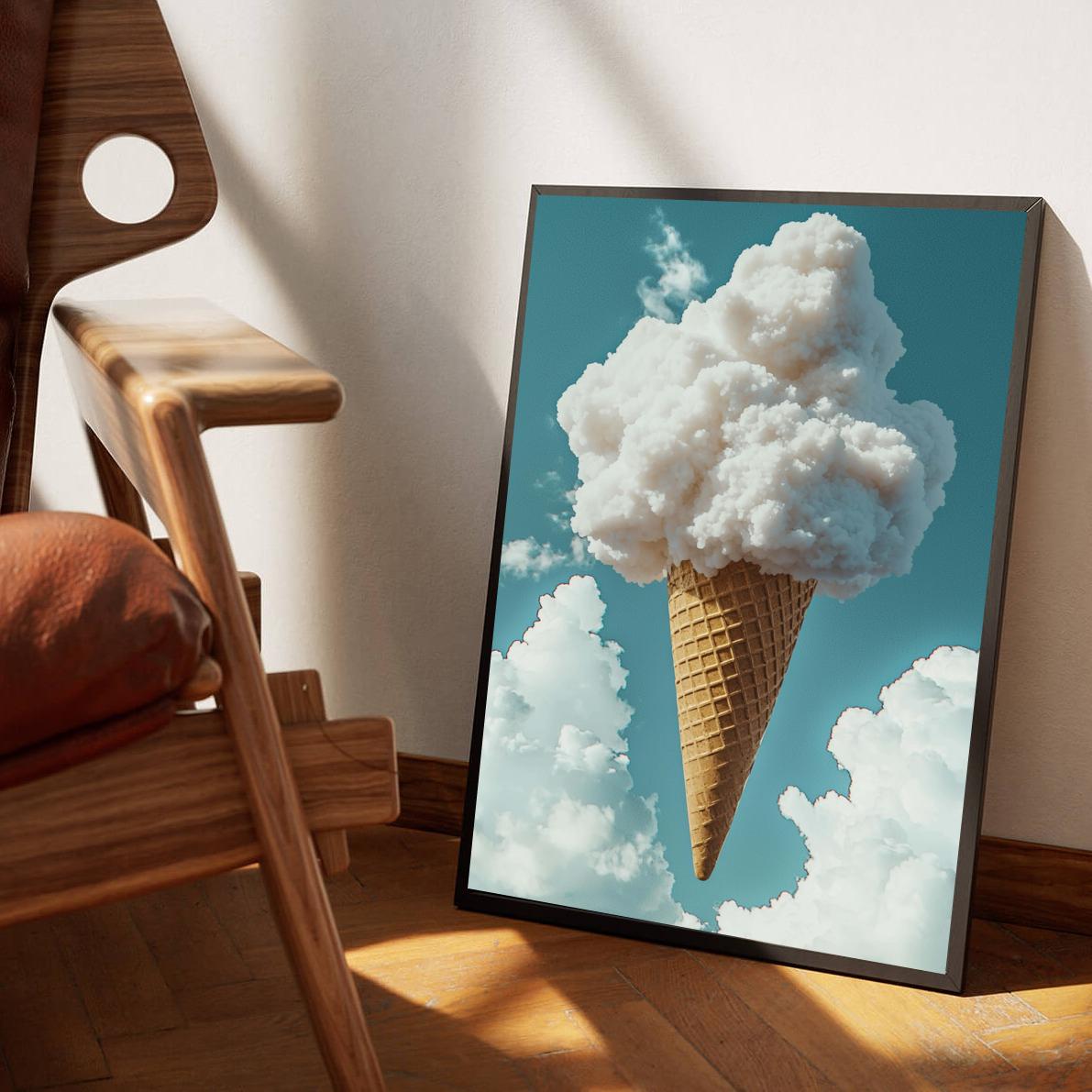 Cloud Ice Cream dans un intérieur