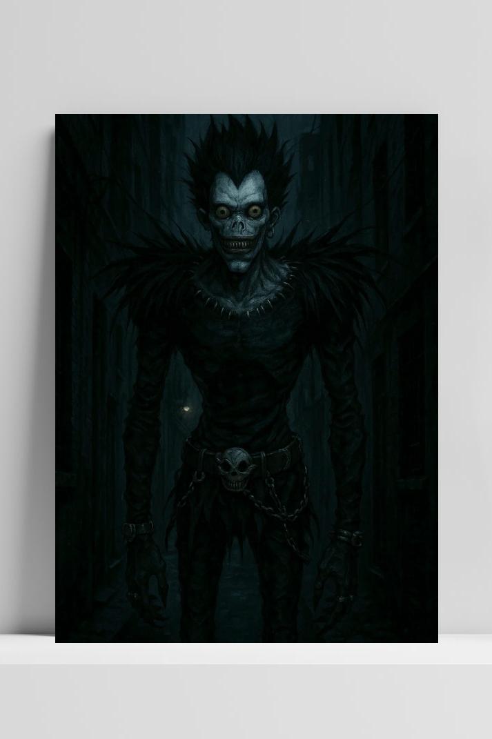 Ryuk Death Note op 3mm aluminium dibond