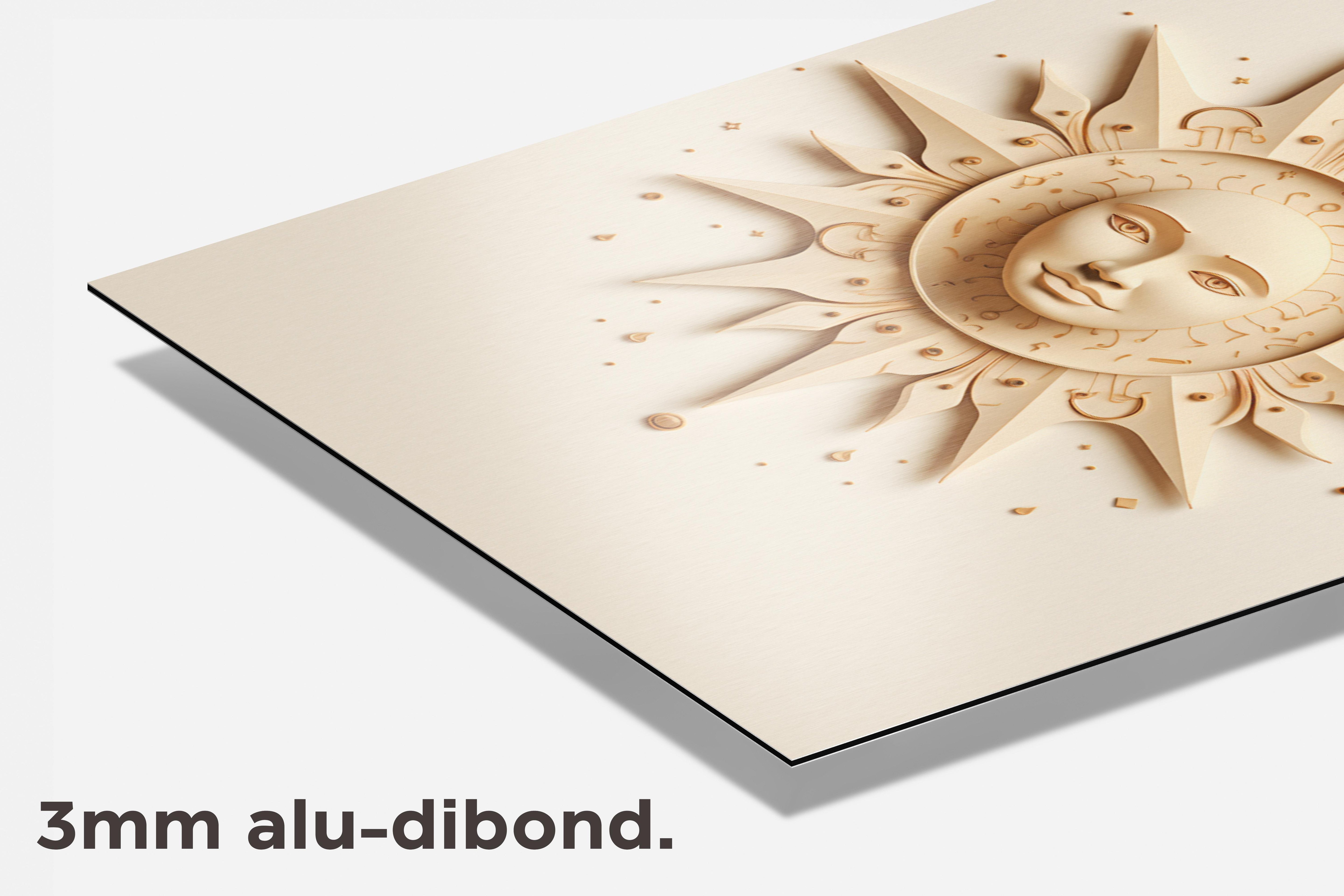 Ceramiek Zon dibond detail