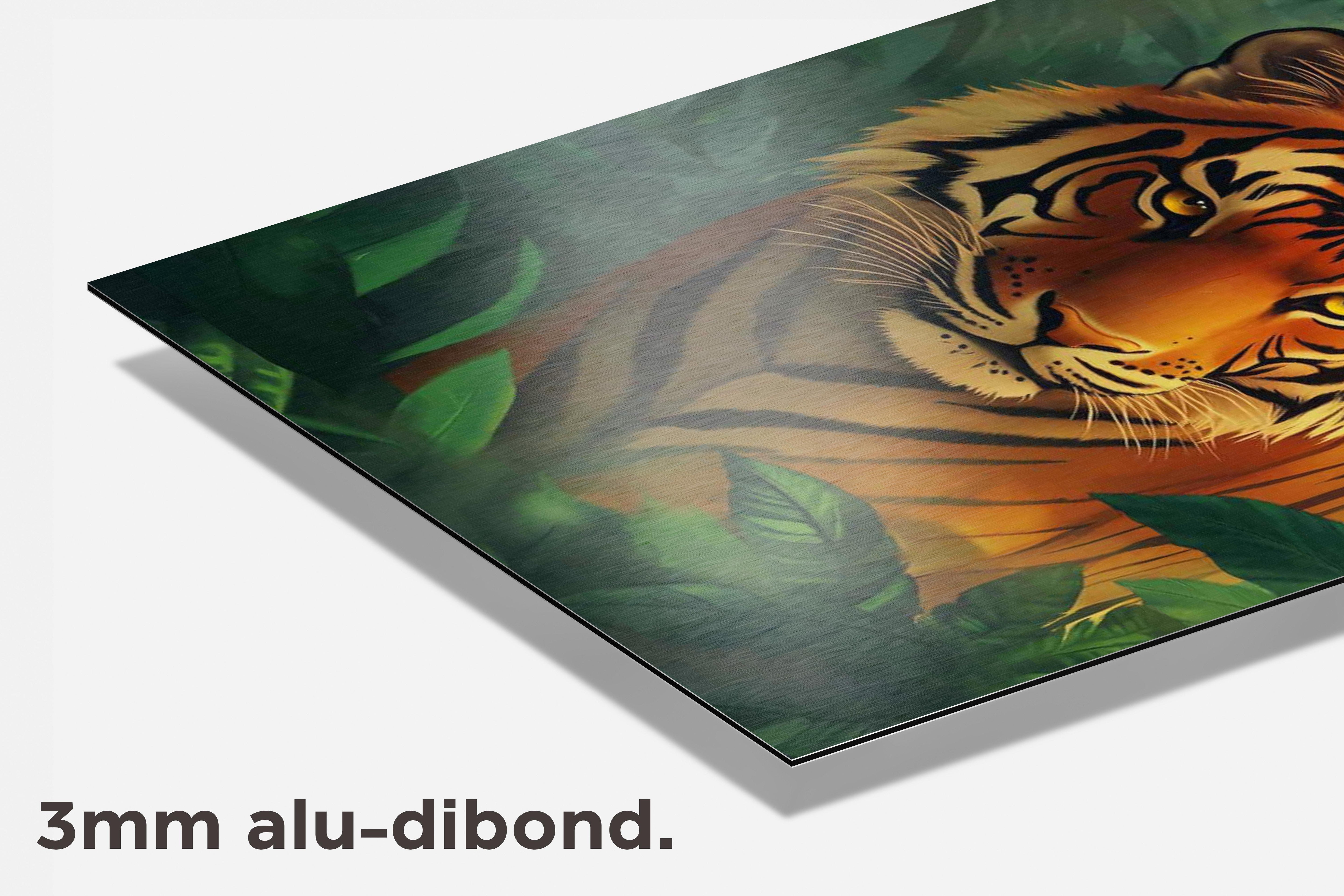 Tijger Jungle dibond detail