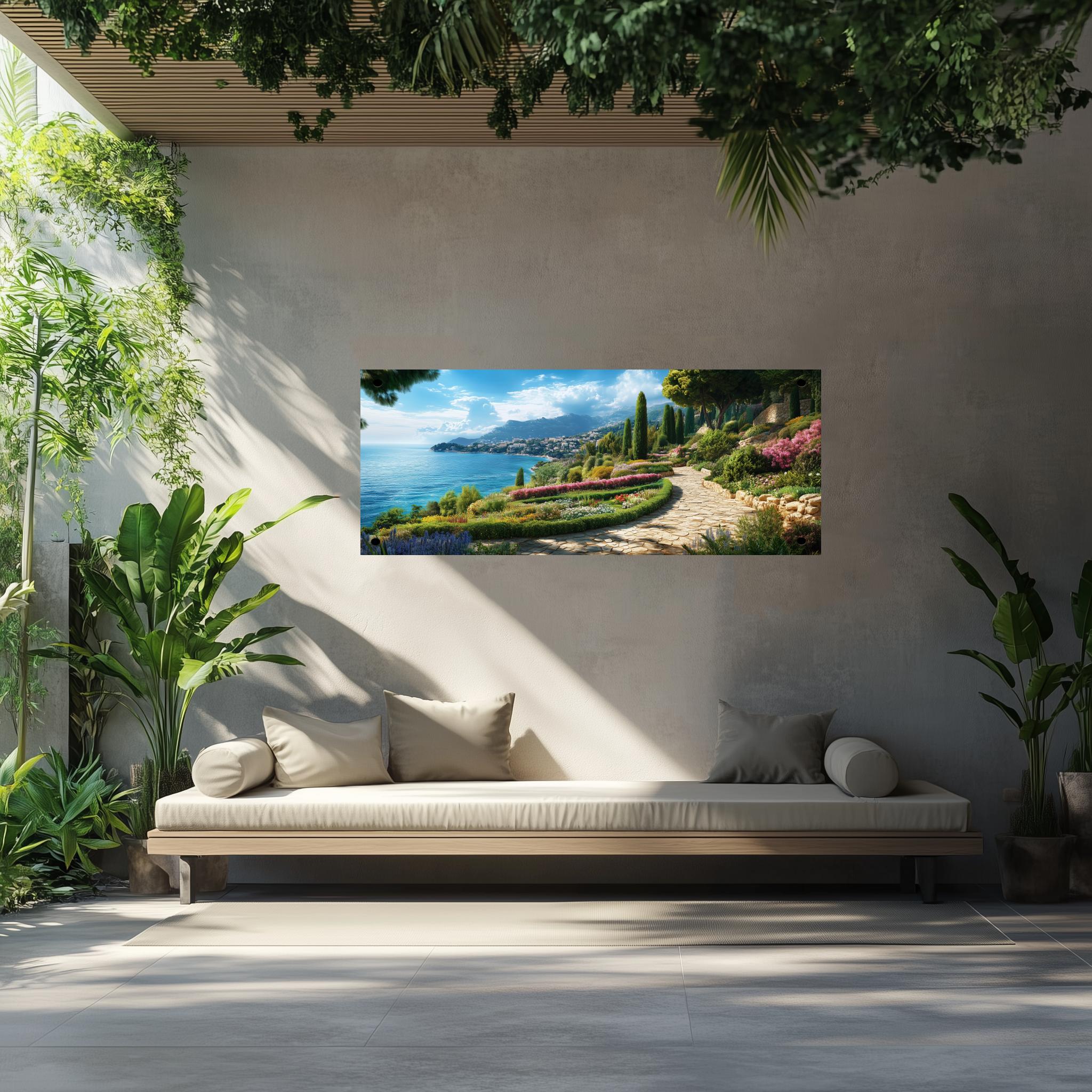 Tuinposter Franse Riviera sfeerbeeld 2