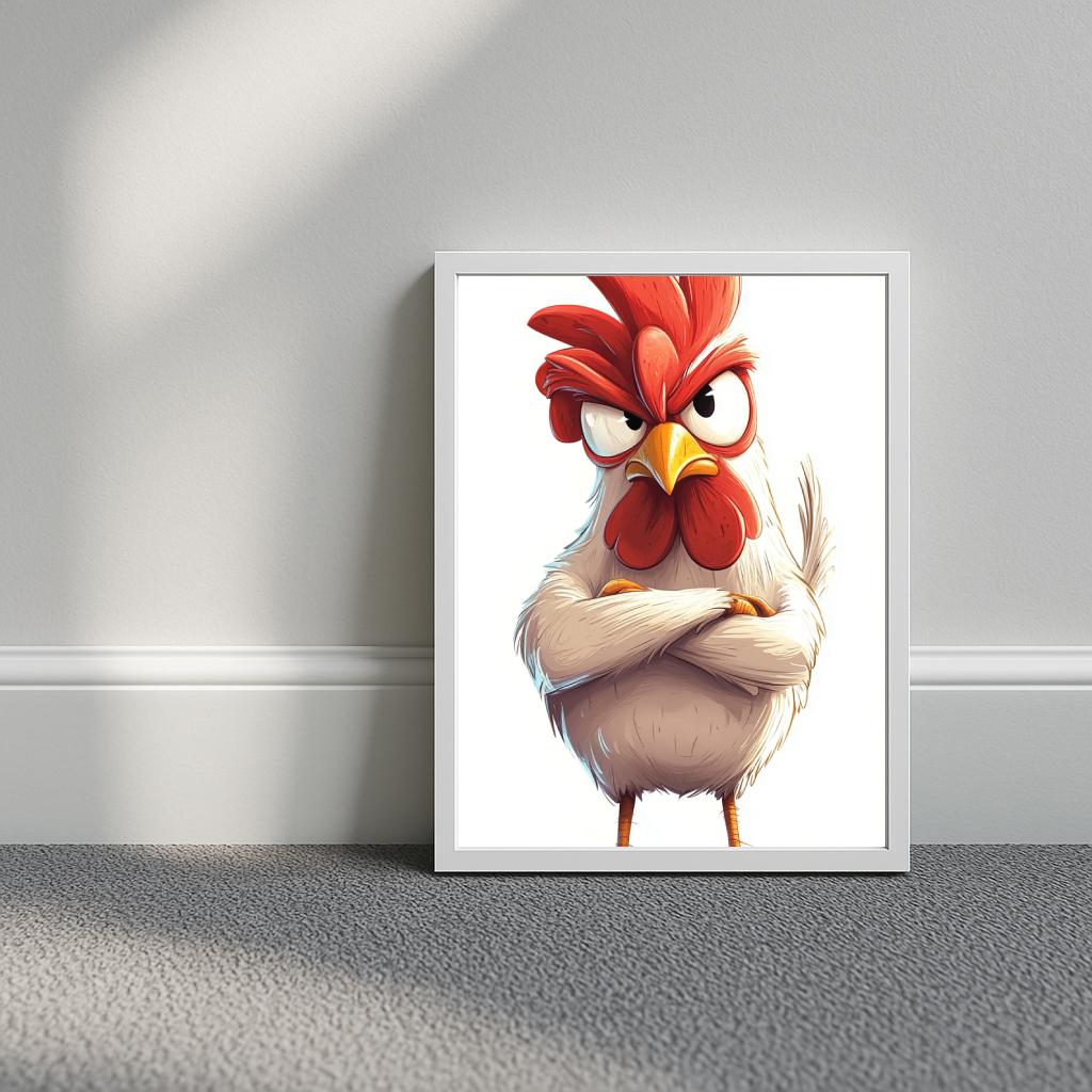 Rooster Cartoon poster sfeerbeeld 3