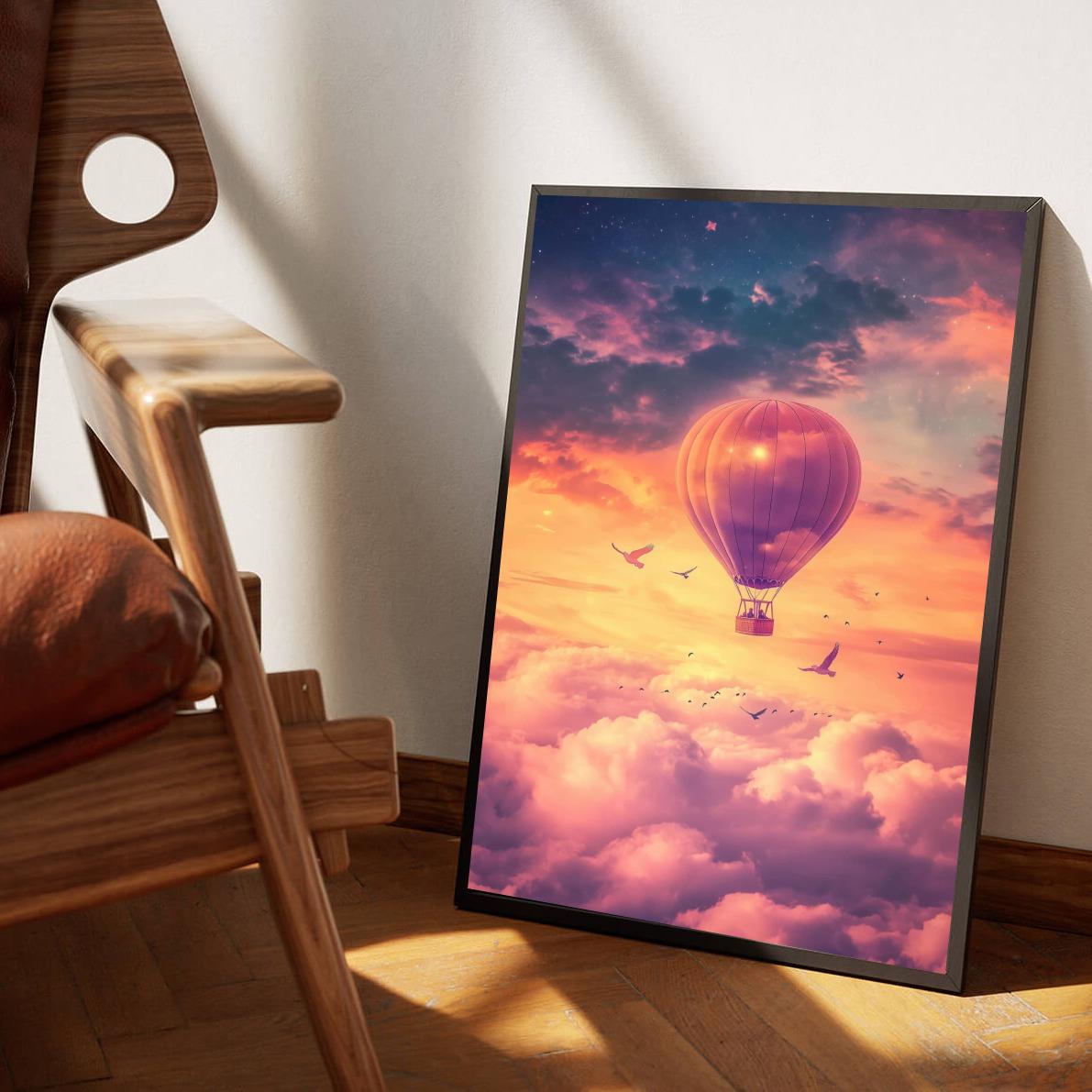 Air Balloon Cartoon poster van 25 Artstreet