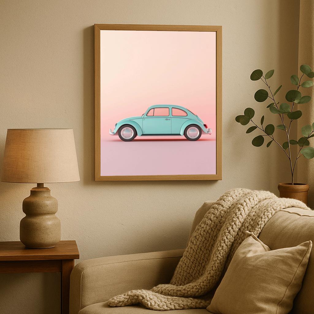 Car Vintage poster sfeerbeeld 1