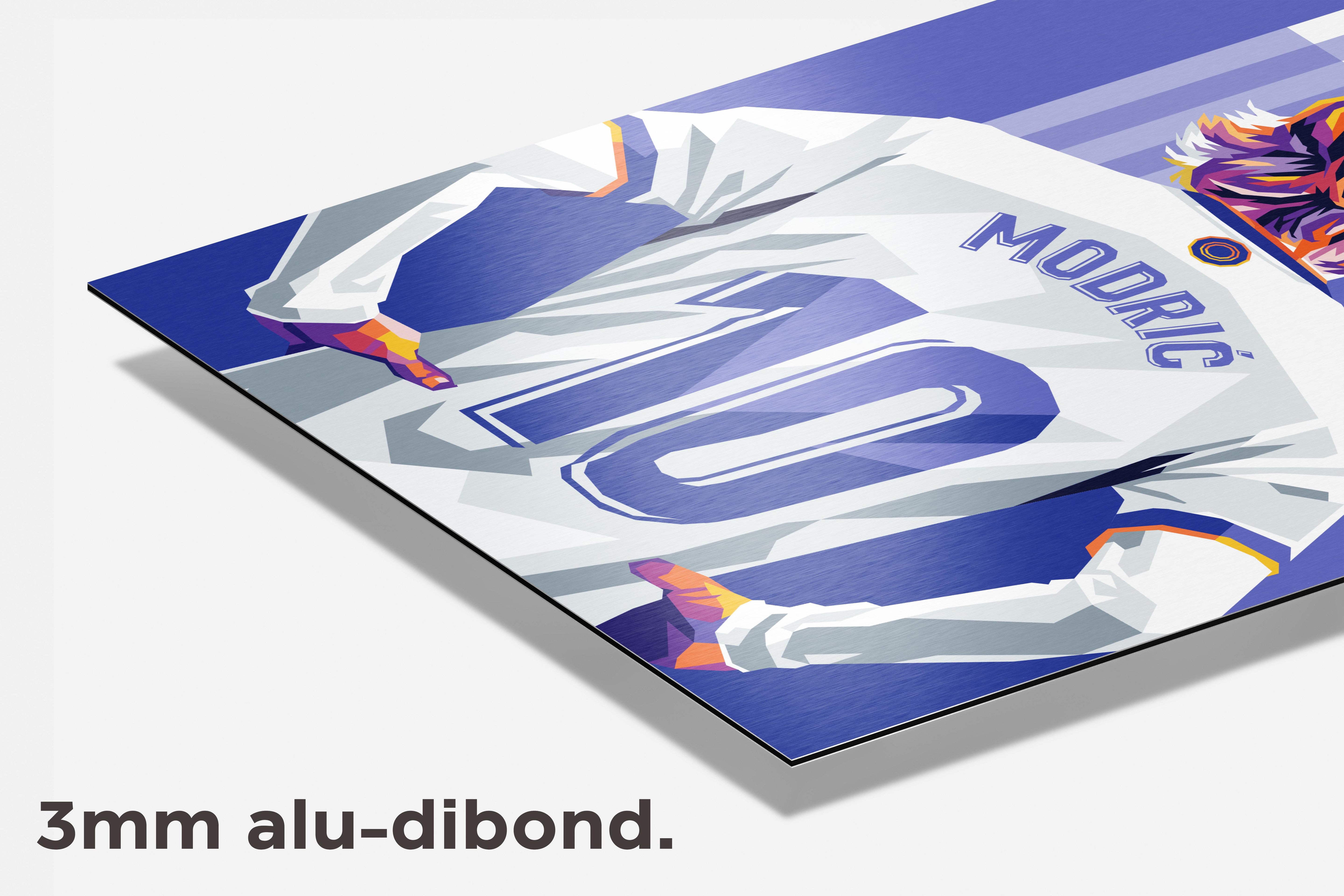 Luka Modric dibond detail