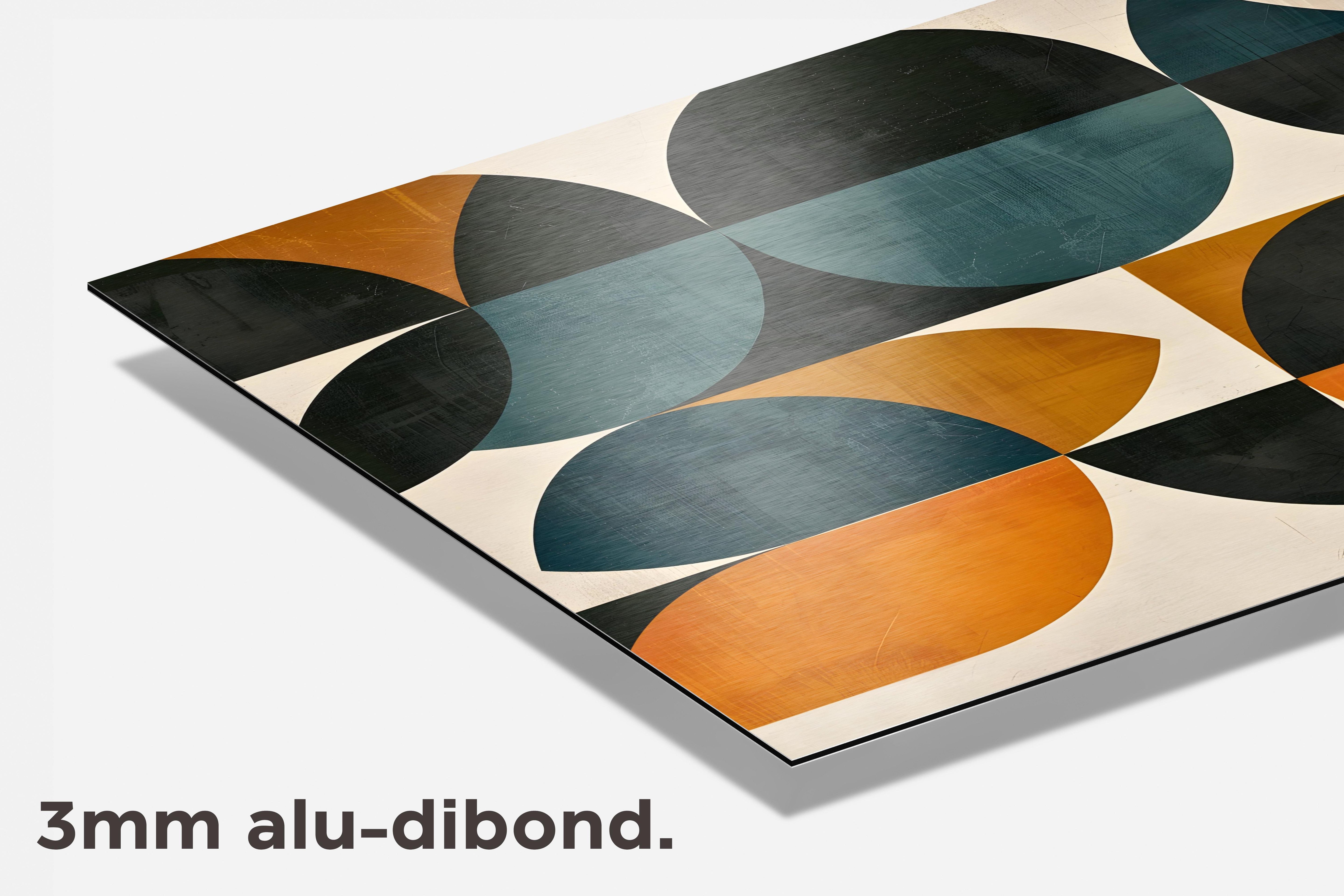 Abstracte Cirkels dibond detail