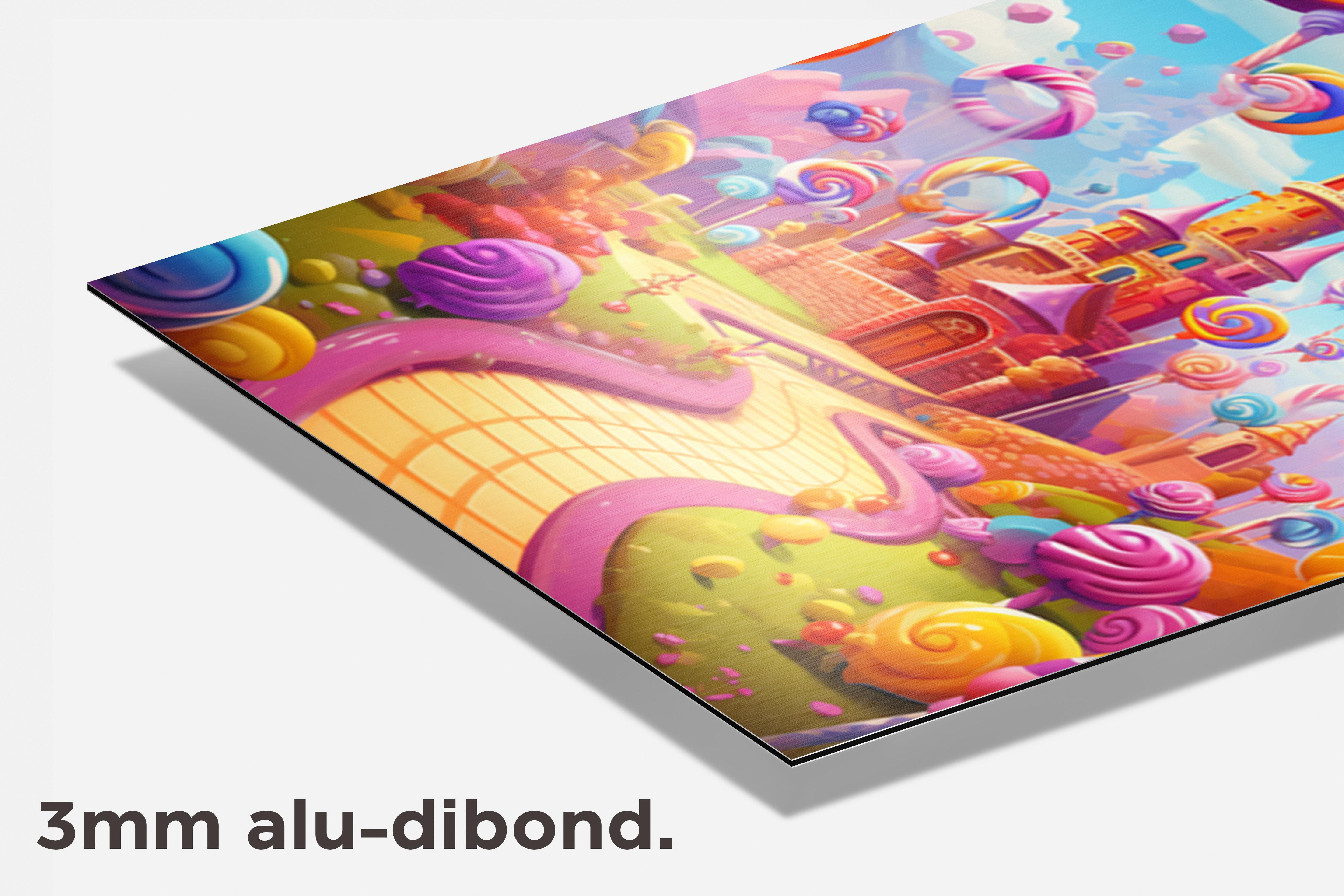 Lolly Wonderland Kasteel dibond detail