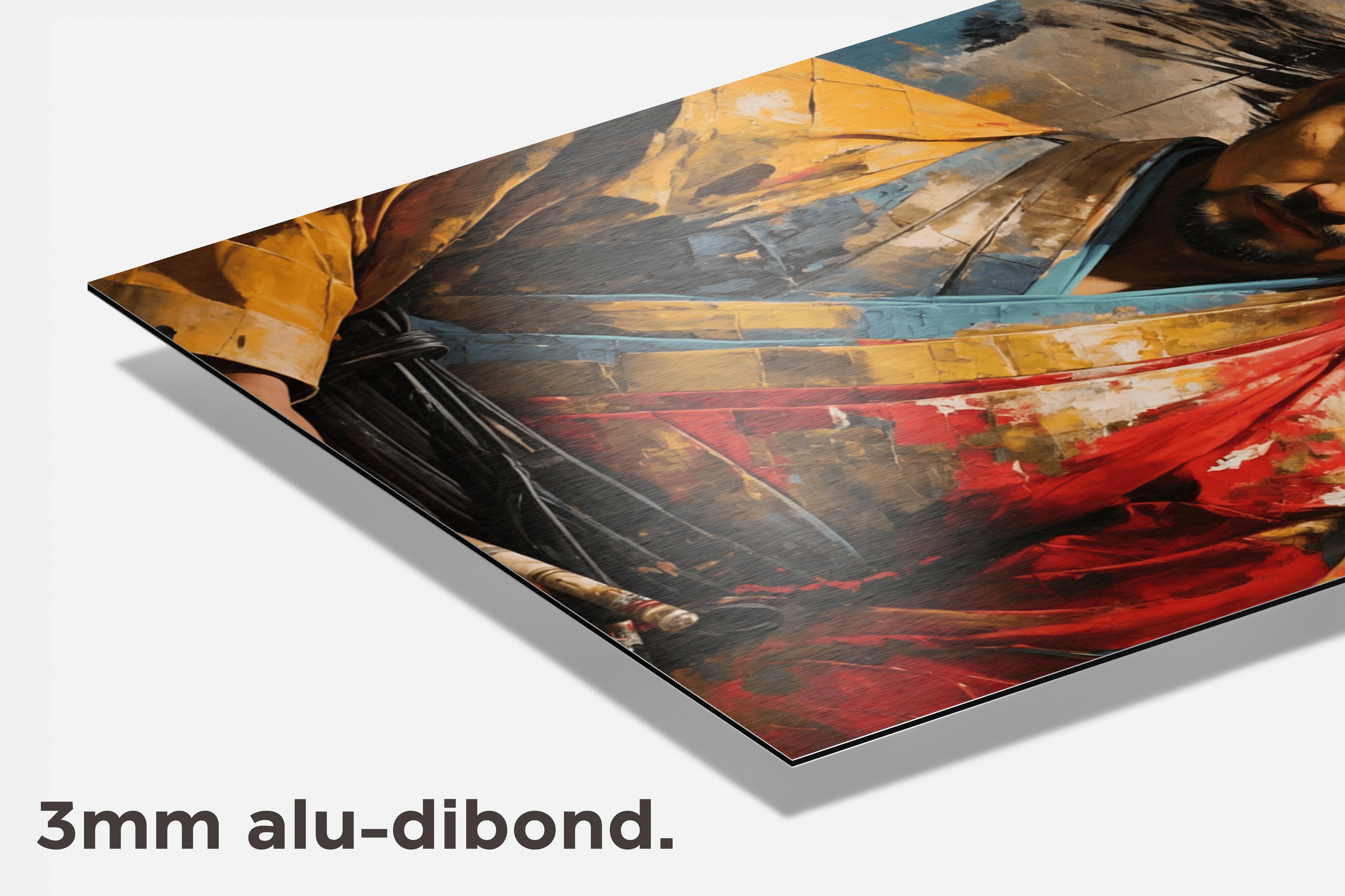 Samurai Verf dibond detail