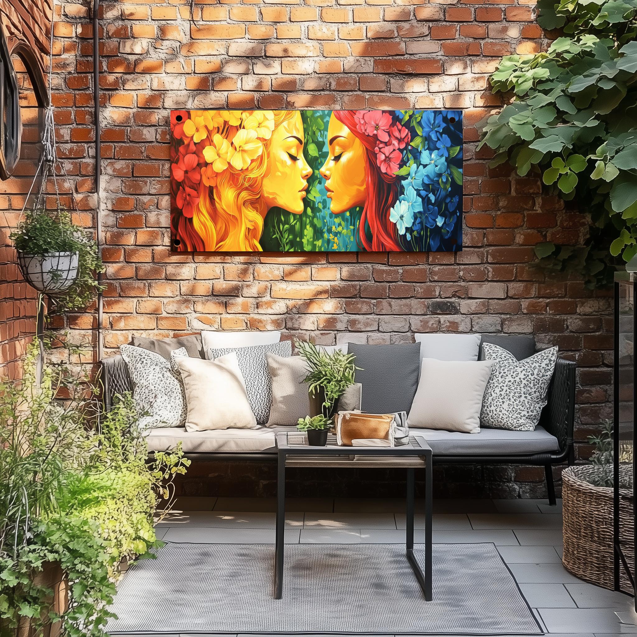 Tuinposter Bloemen Godinnen sfeerbeeld 3