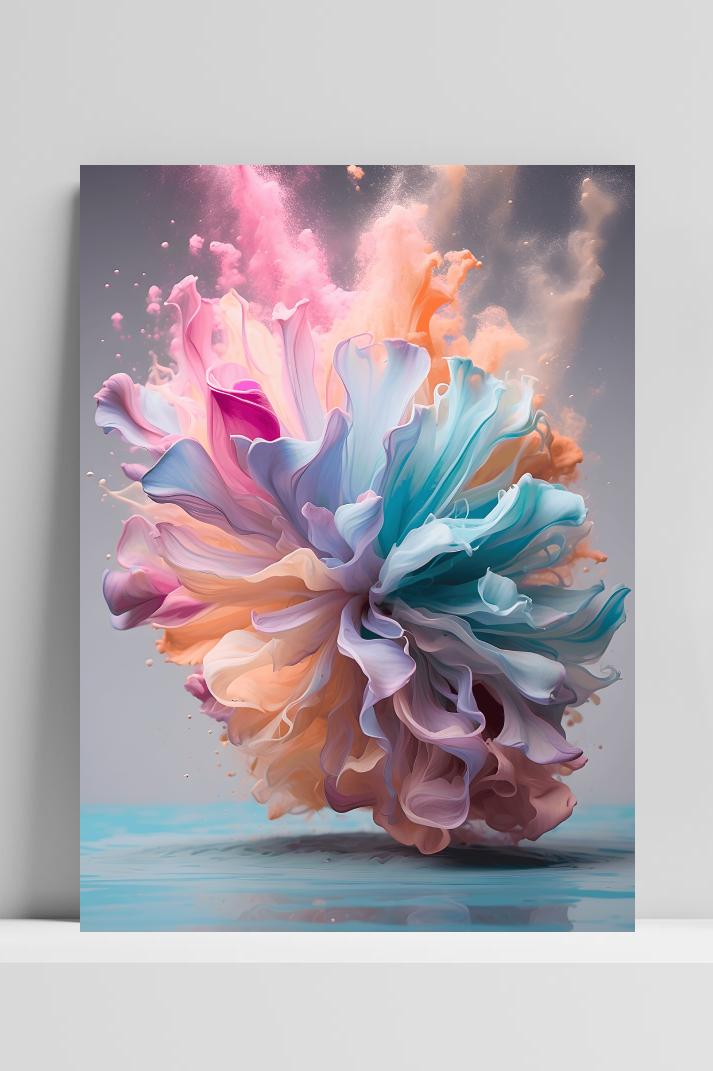 Kleurenbom op 3mm aluminium dibond
