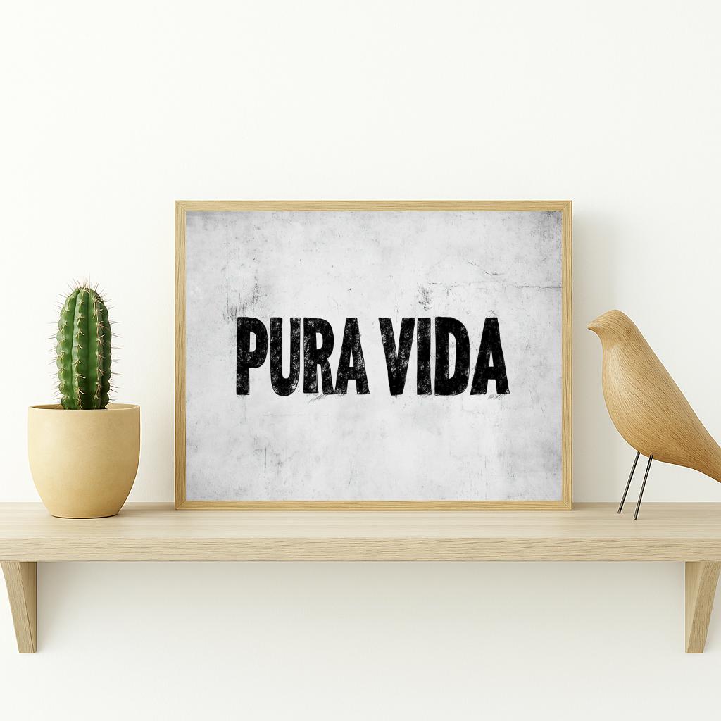 Pura Vida Text poster sfeerbeeld 2