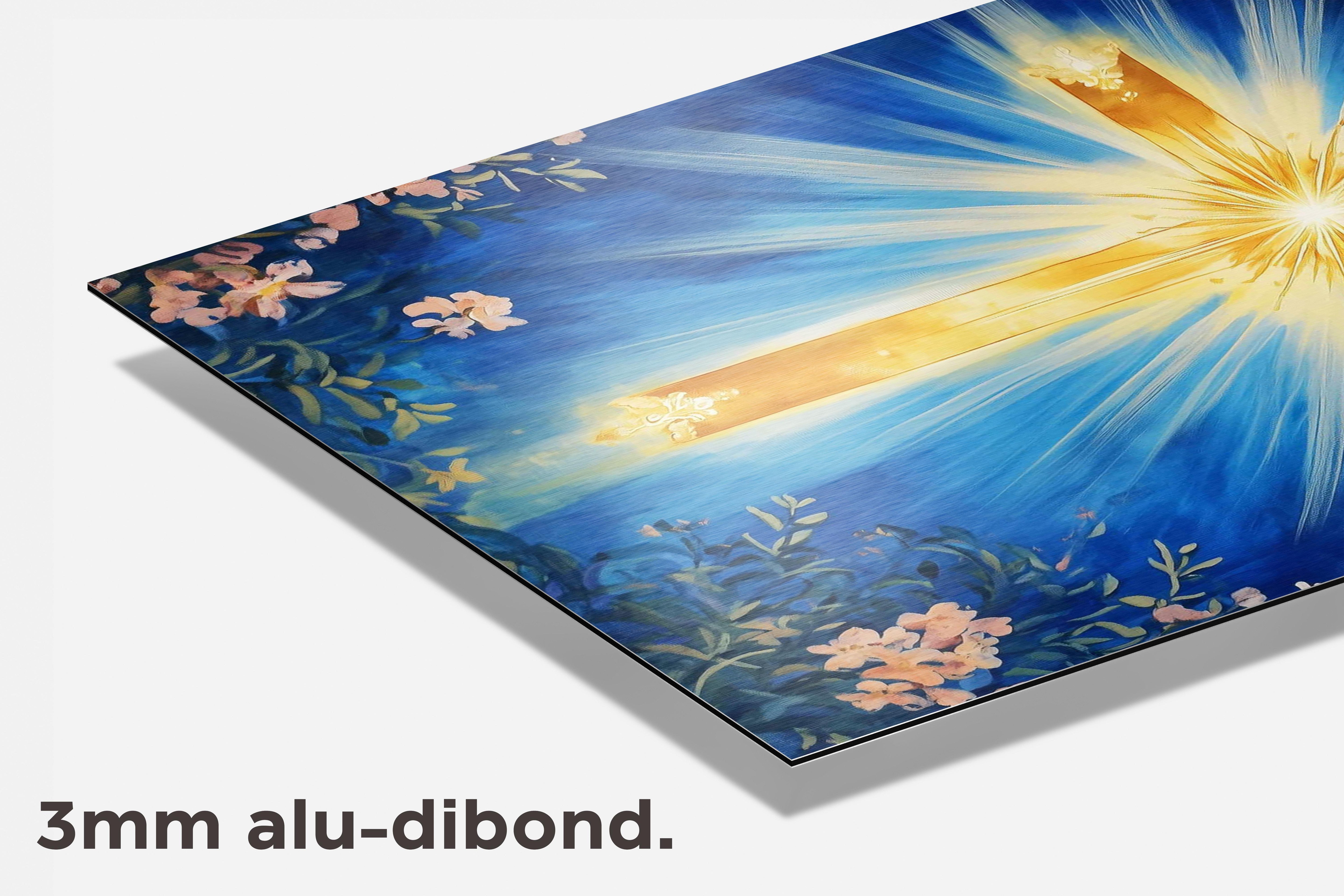 Gouden Kruis dibond detail