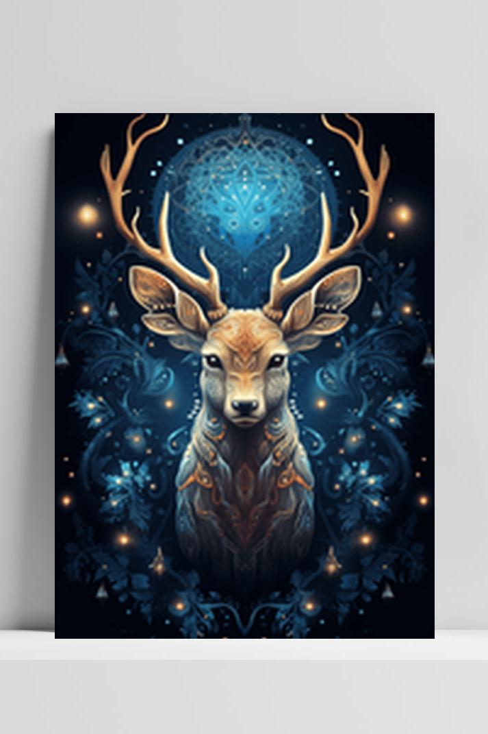 Mandala Kerst op 3mm aluminium dibond