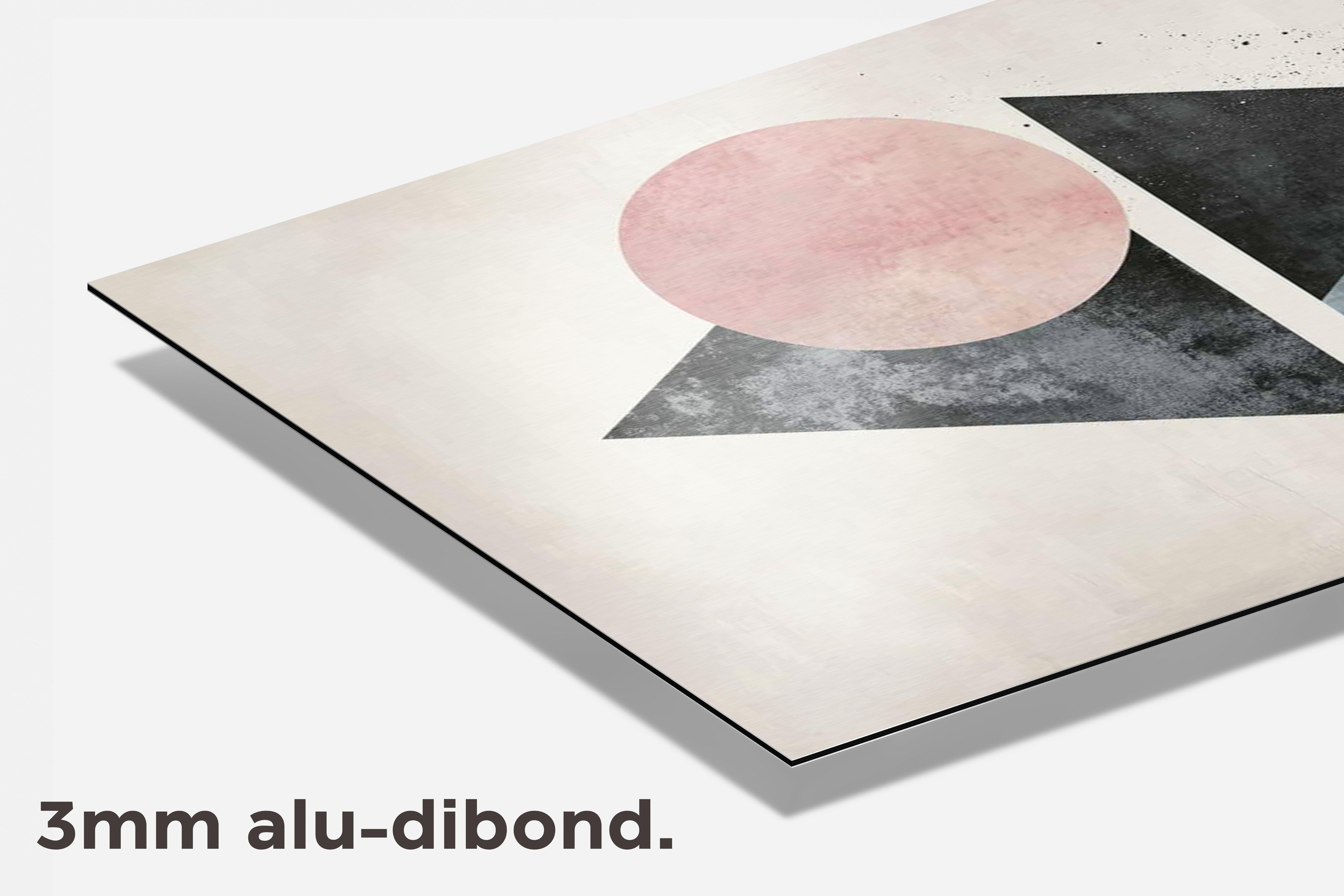 Geometrische Vormen dibond detail