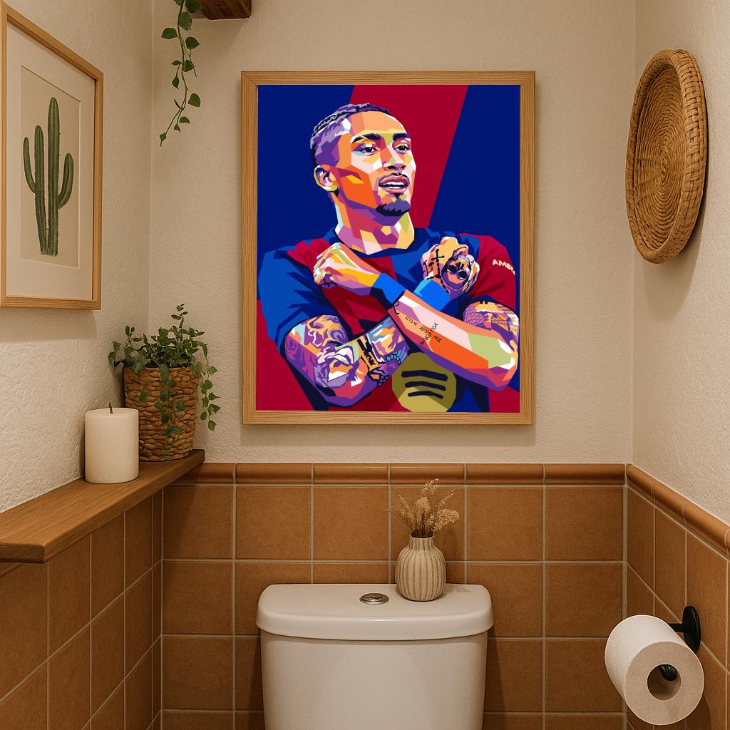 Raphinha Pop Art poster sfeerbeeld 3